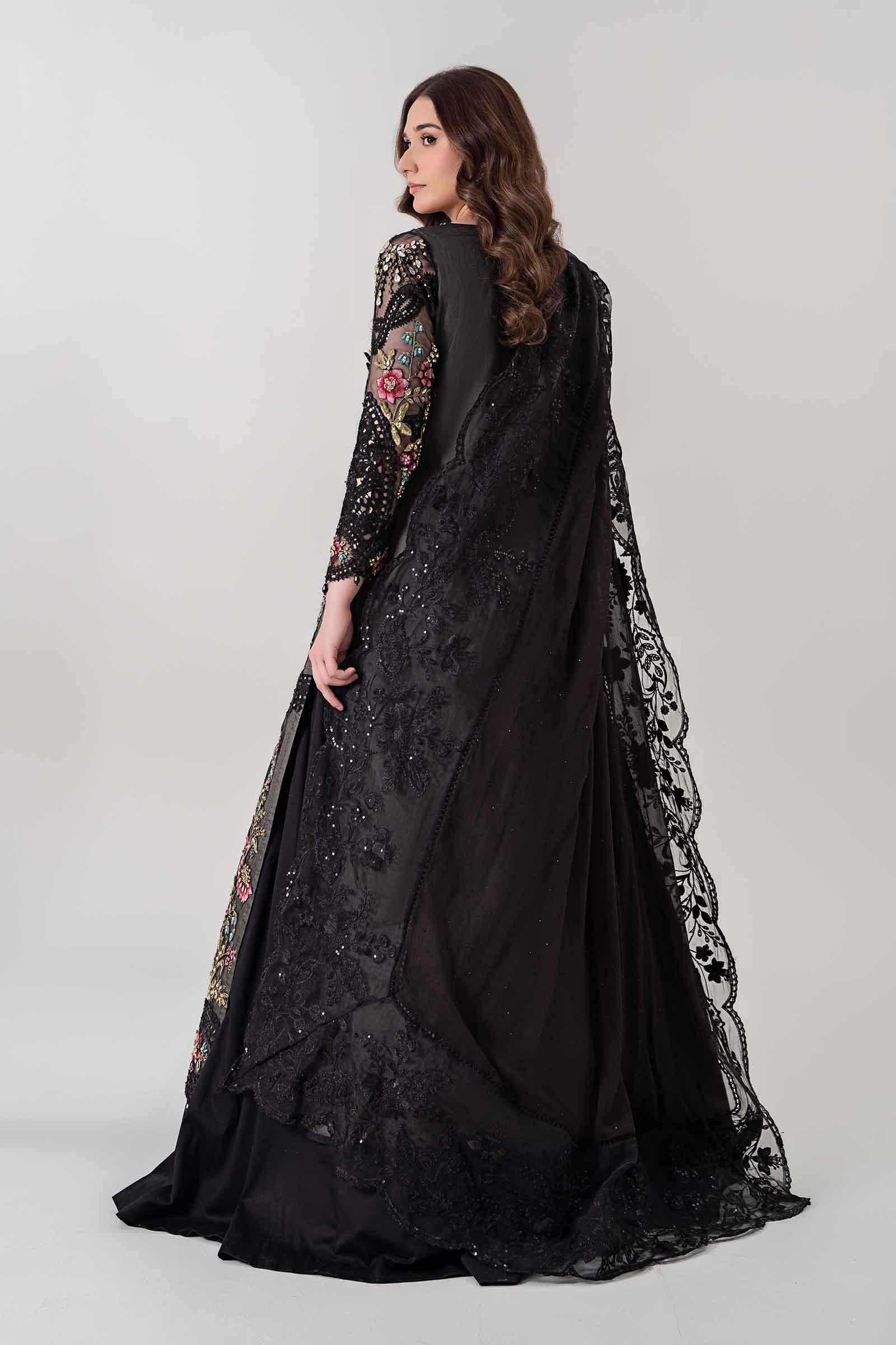 3 Piece Embroidered Organza Suit | BDS-2802 - Image 6