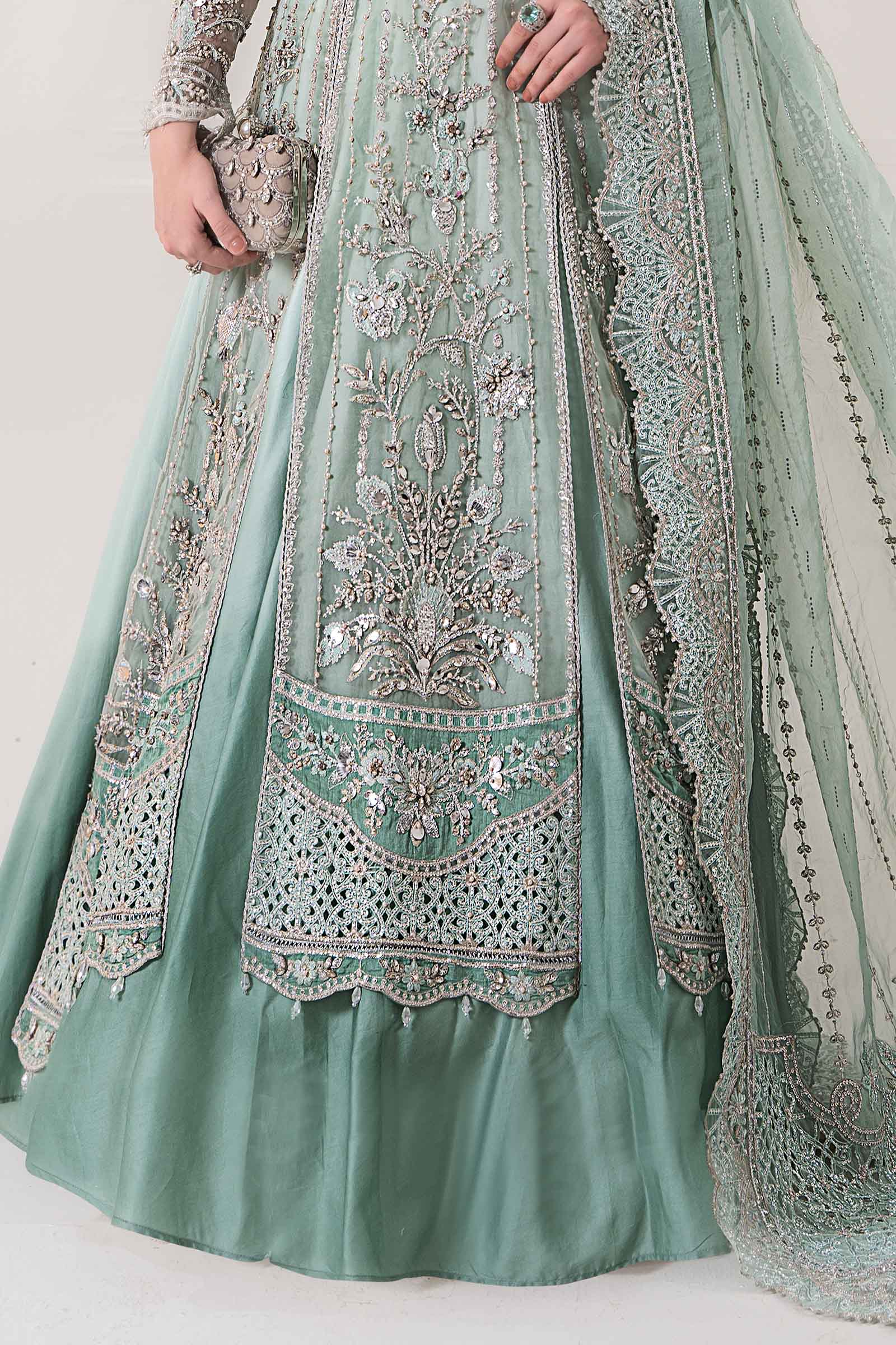 3 Piece Embroidered Organza Suit | BDS-2803 - Image 4
