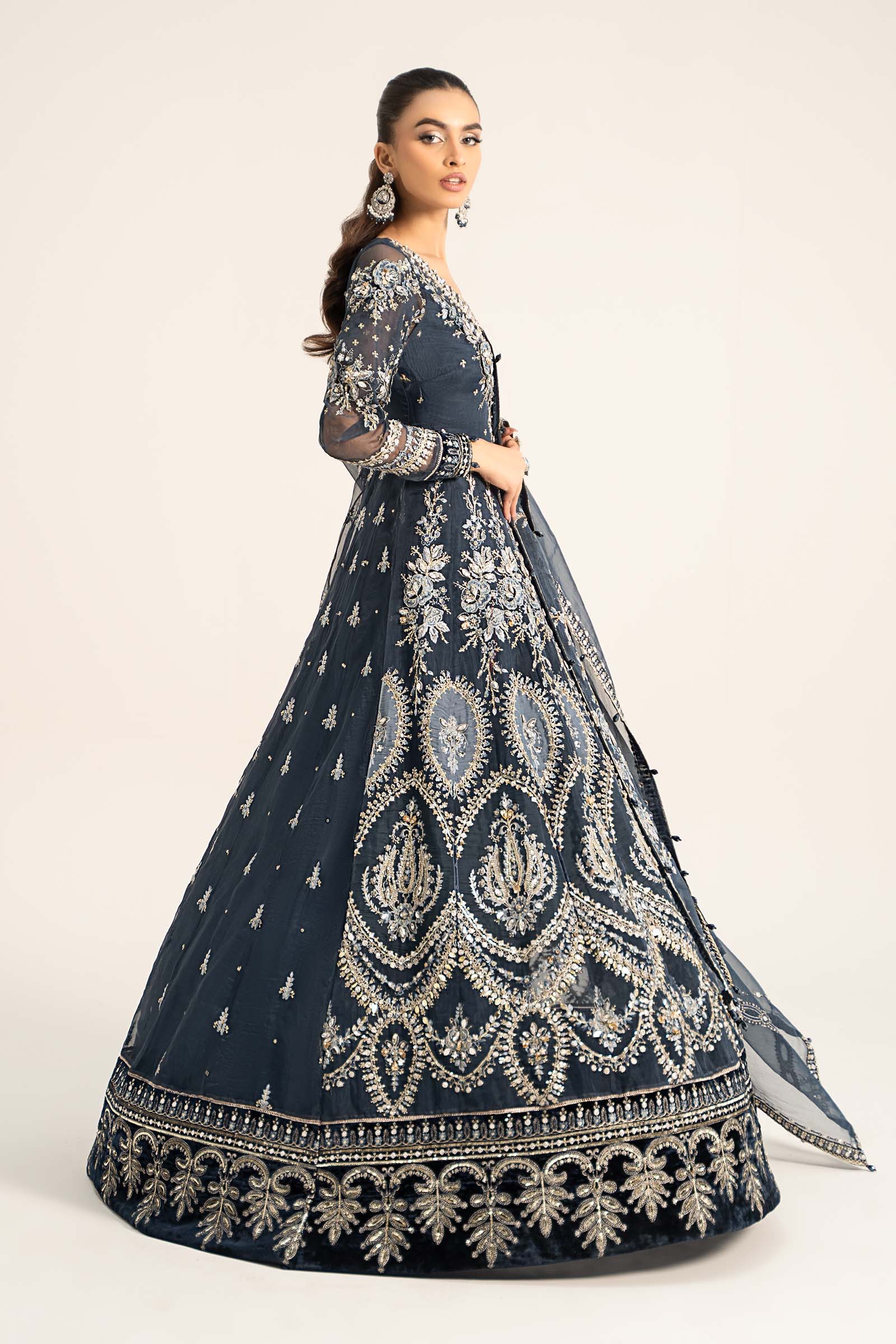 3 Piece Embroidered Organza Suit | BDS-2901 - Image 3