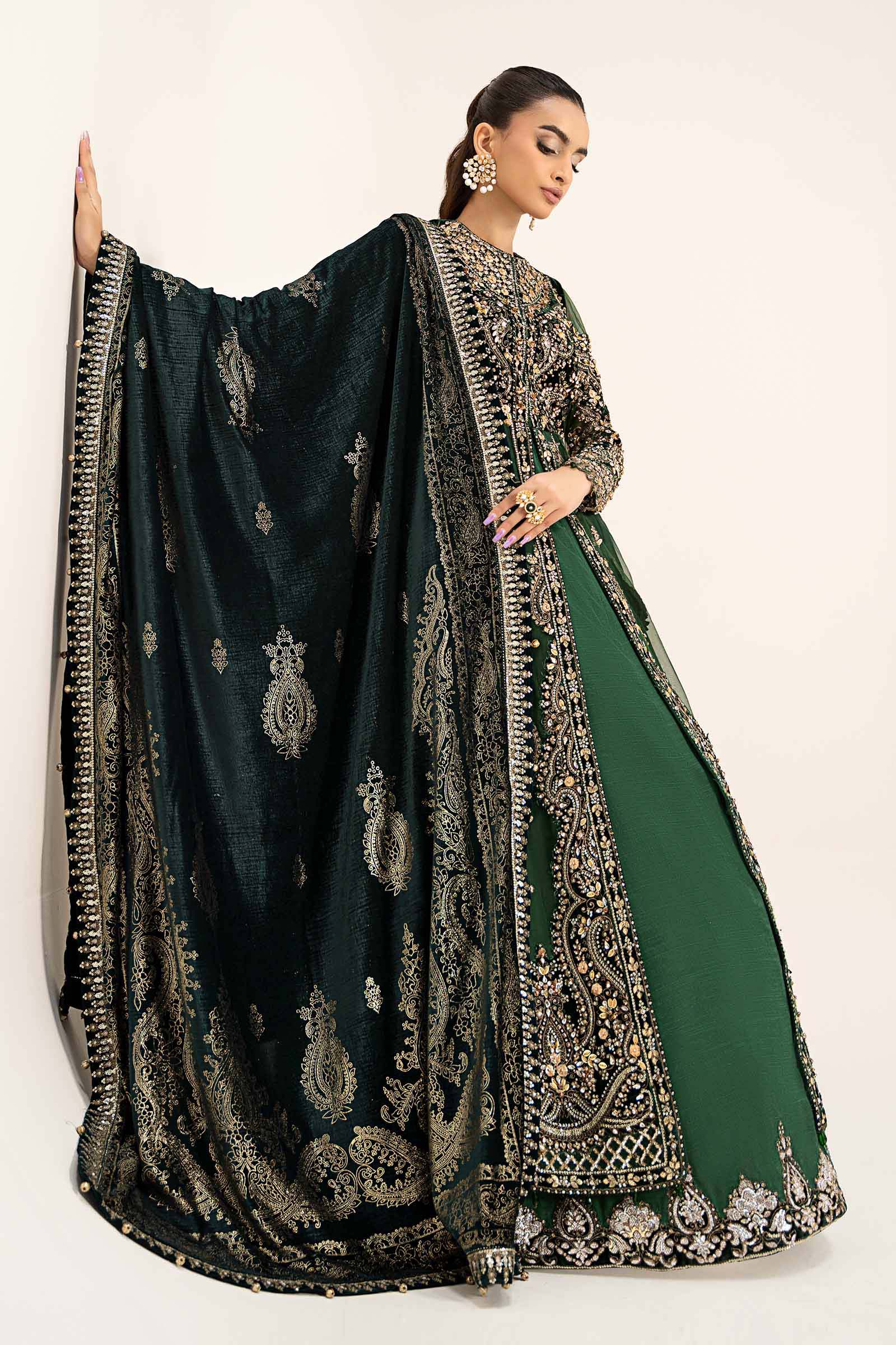 3 Piece Embroidered Organza Suit | BDS-2904 - Image 4
