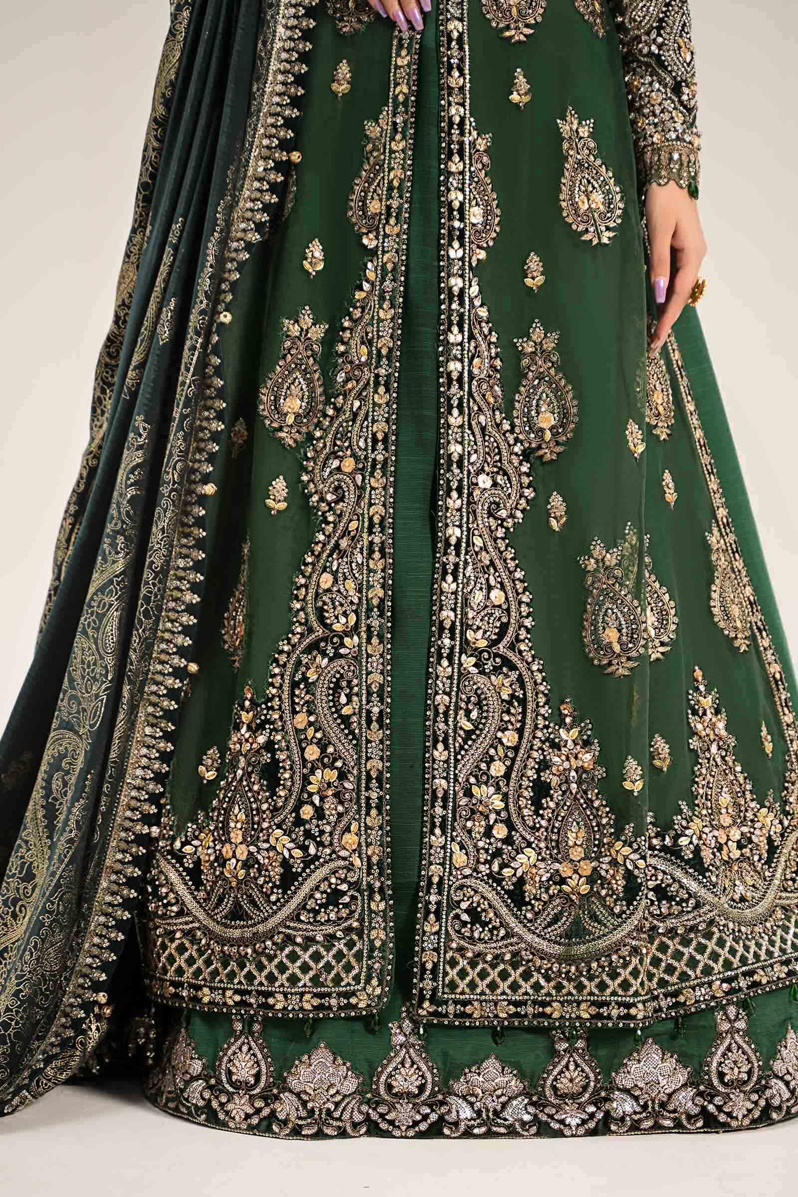3 Piece Embroidered Organza Suit | BDS-2904 - Image 5