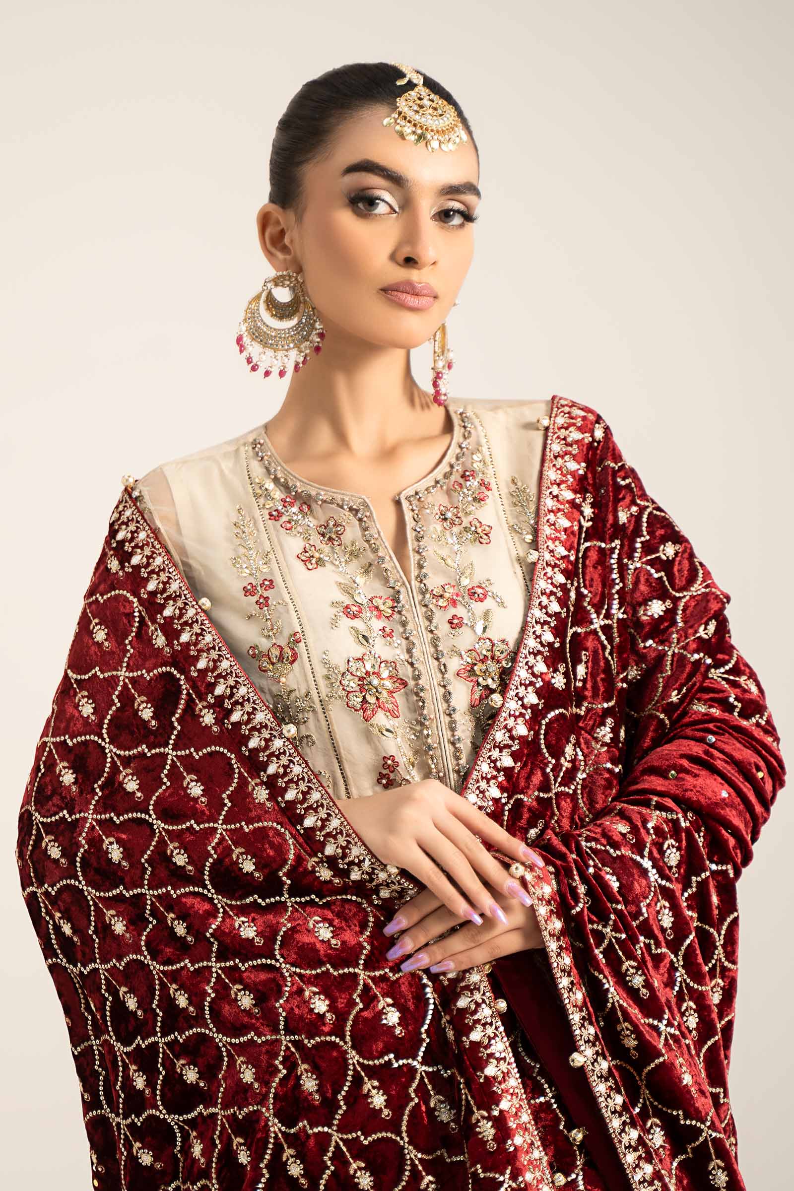 3 Piece Embroidered Organza Suit | BDS-2905 - Image 2