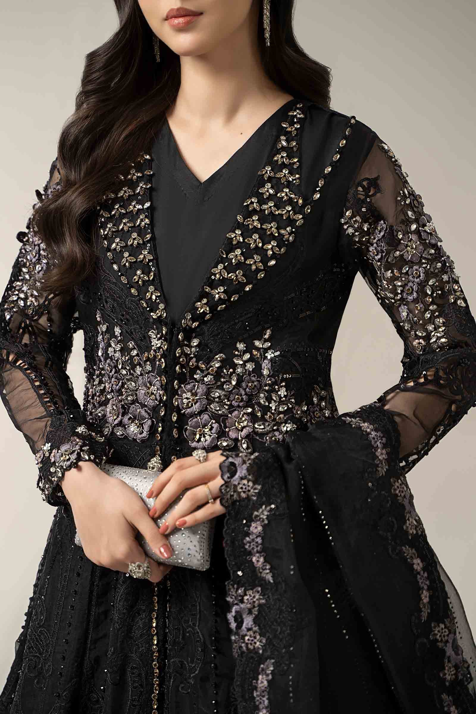 3 Piece Embroidered Organza Suit | BDS-3004 - Image 2