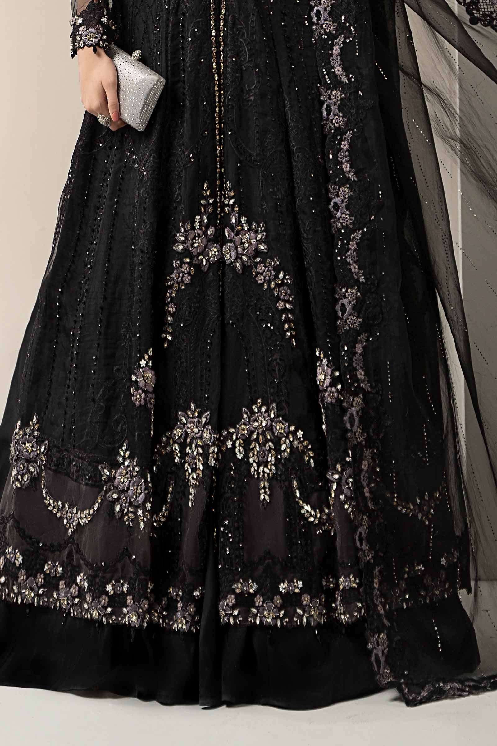3 Piece Embroidered Organza Suit | BDS-3004 - Image 3
