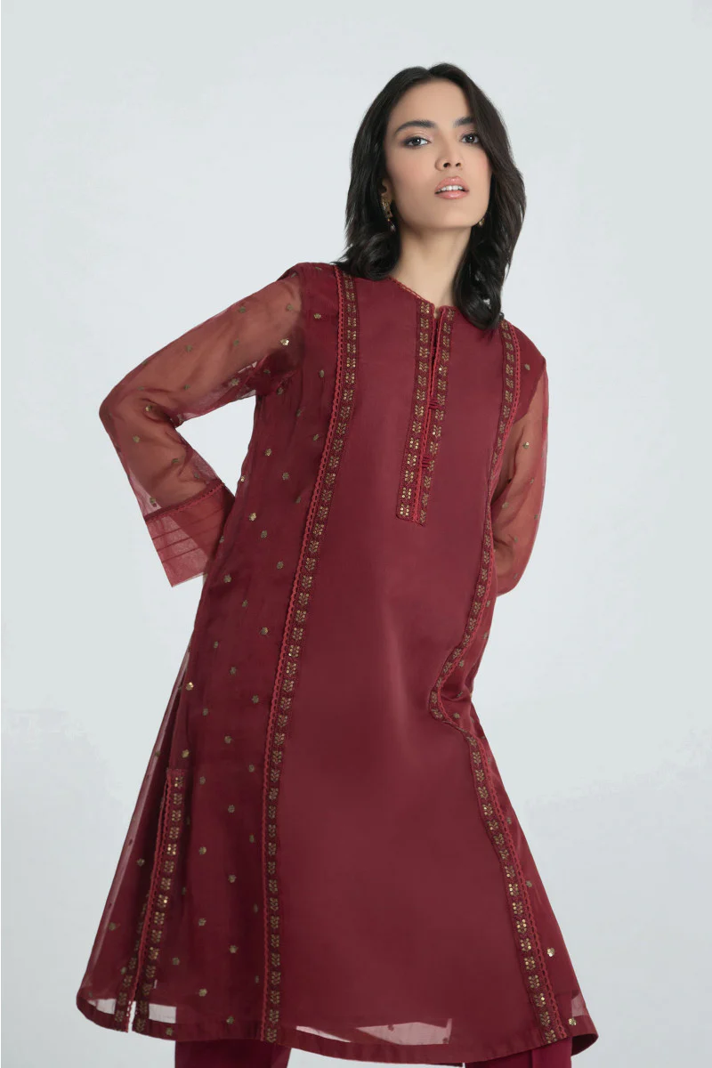 Shirt Maroon BETW22W118 - Image 2