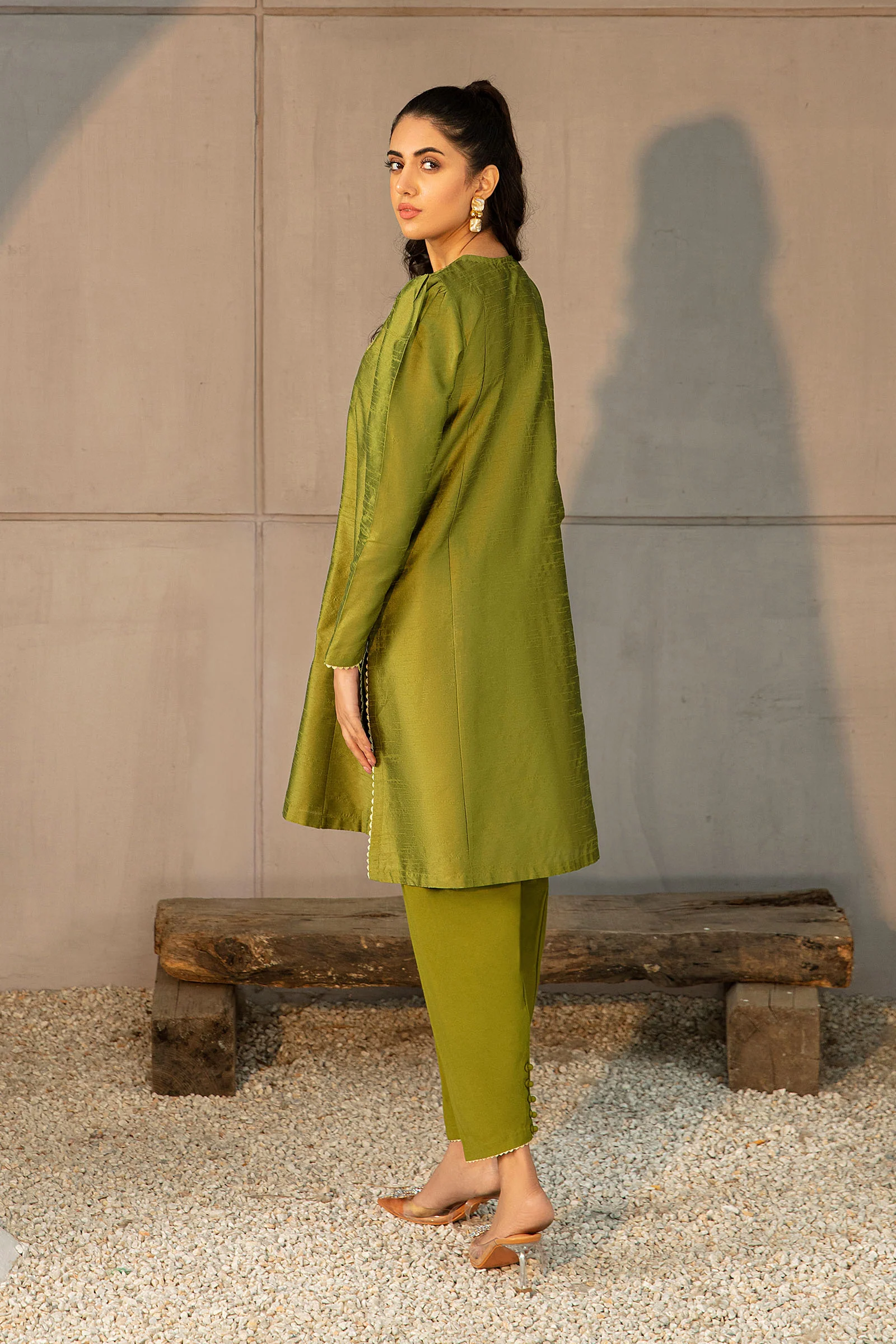 Shirt Olive Green BETW22W126 - Image 3