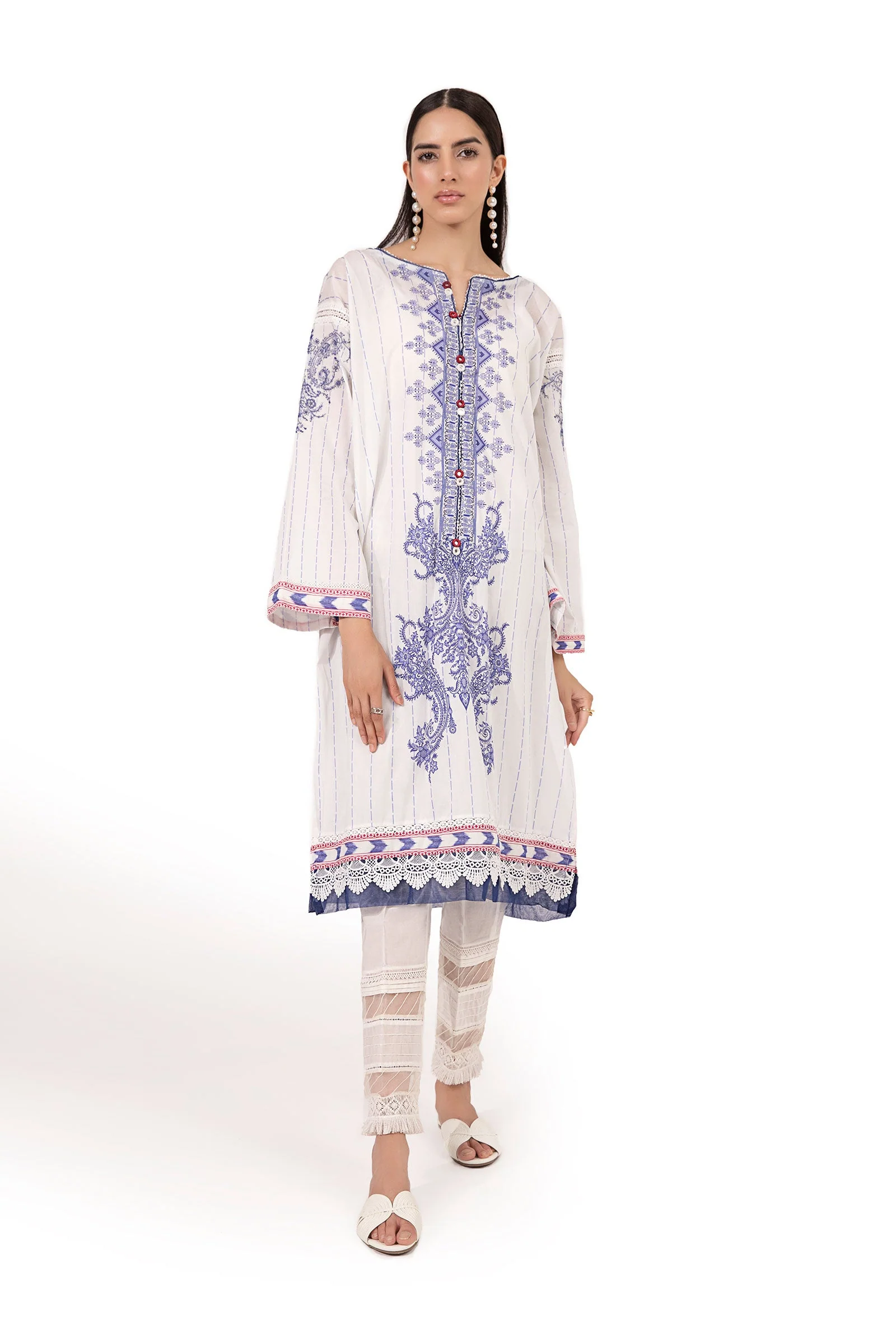 Shirt White Printed BUTW22S004 - Image 3