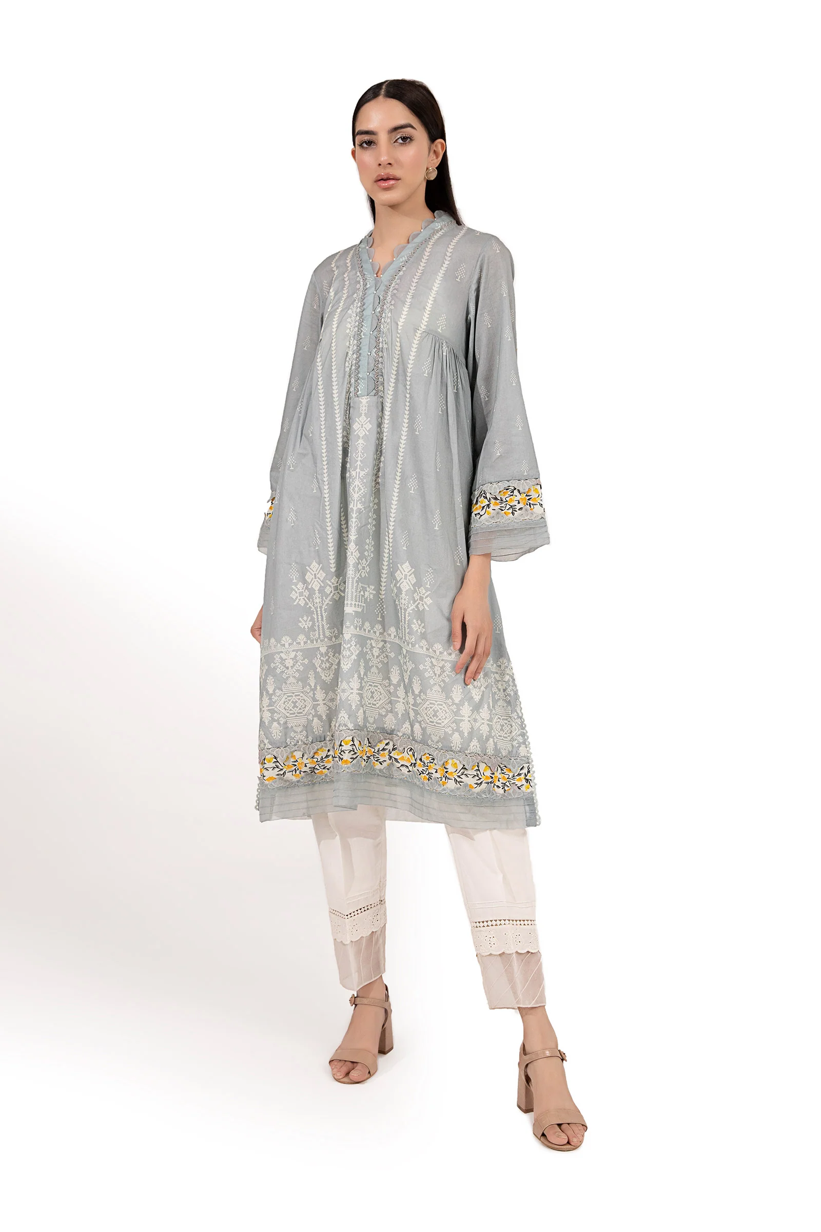 Shirt Grey Printed BUTW22S010 - Image 2
