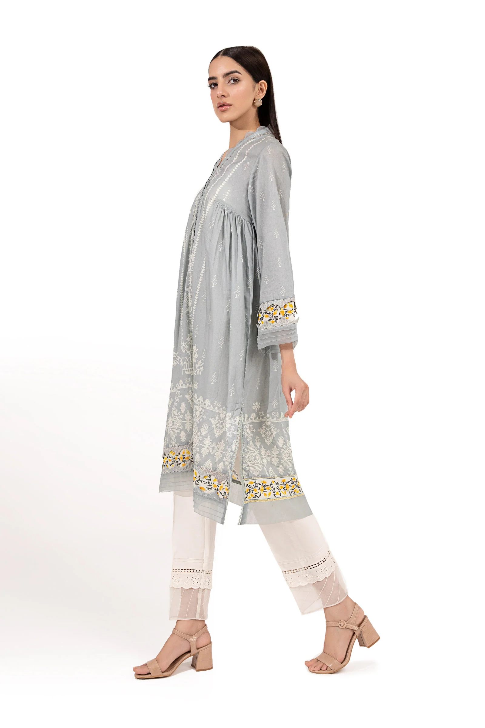 Shirt Grey Printed BUTW22S010 - Image 5