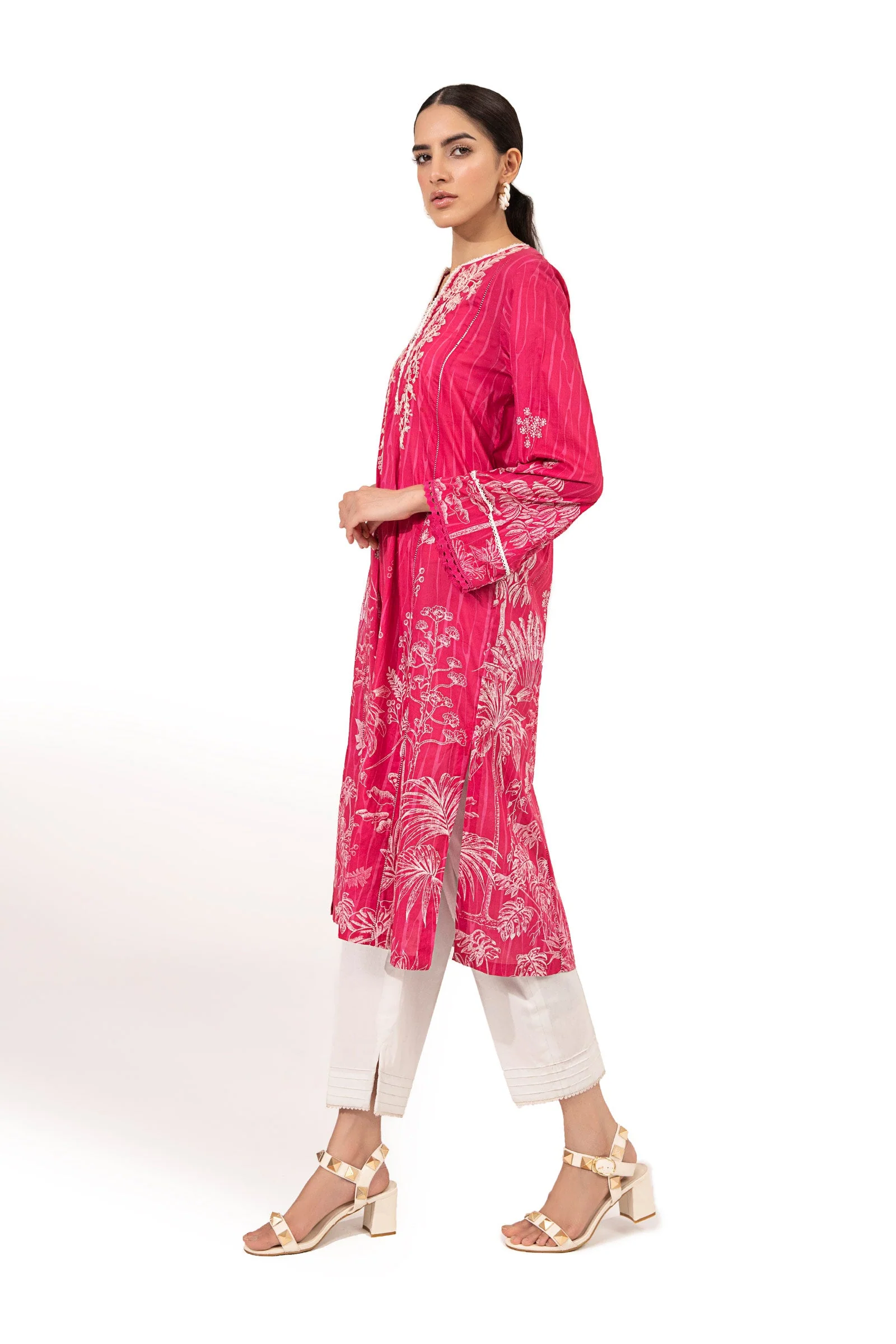 Shirt Pink Printed BUTW22S012 - Image 5