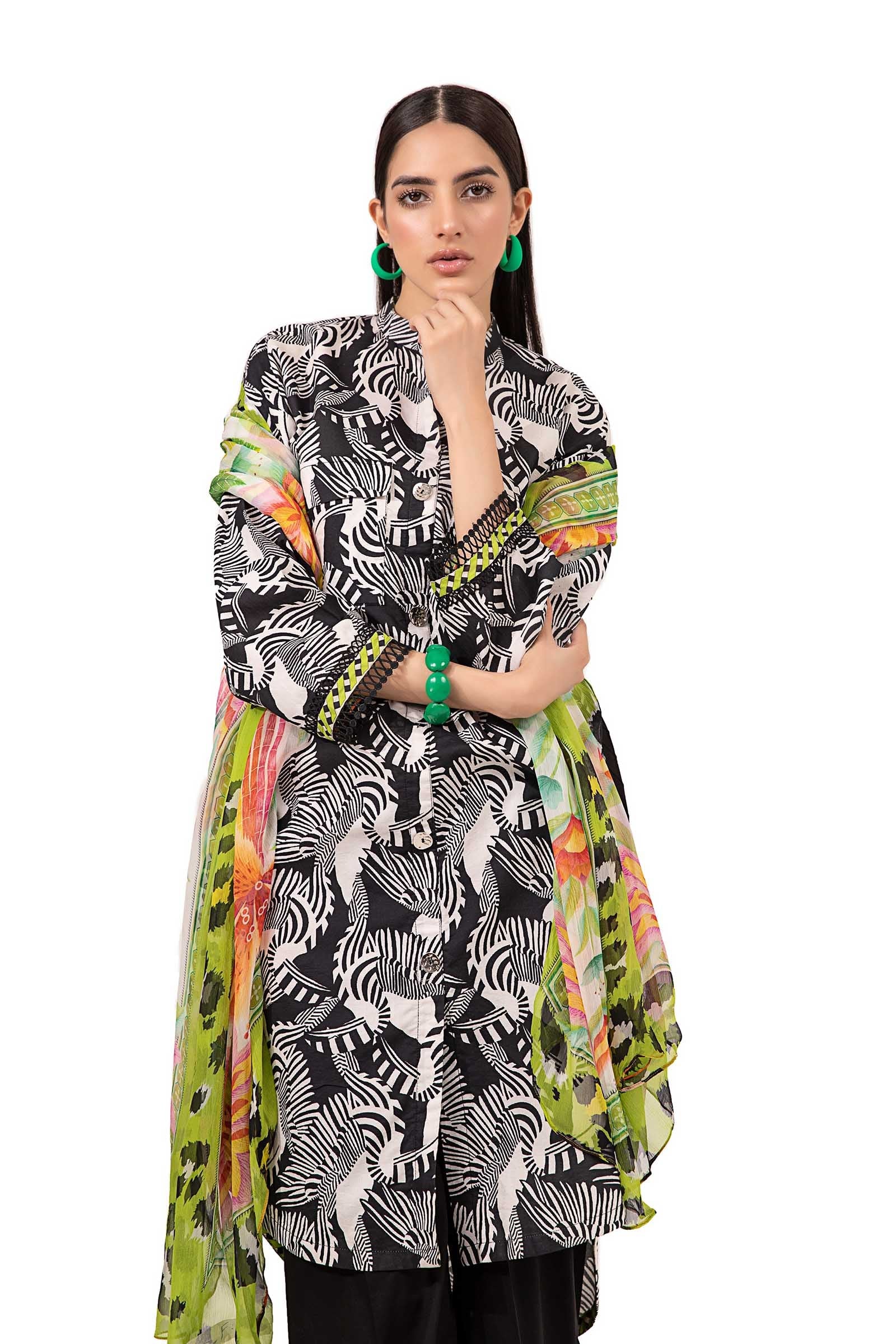 Shirt White Printed BUTW22S013 - Image 2