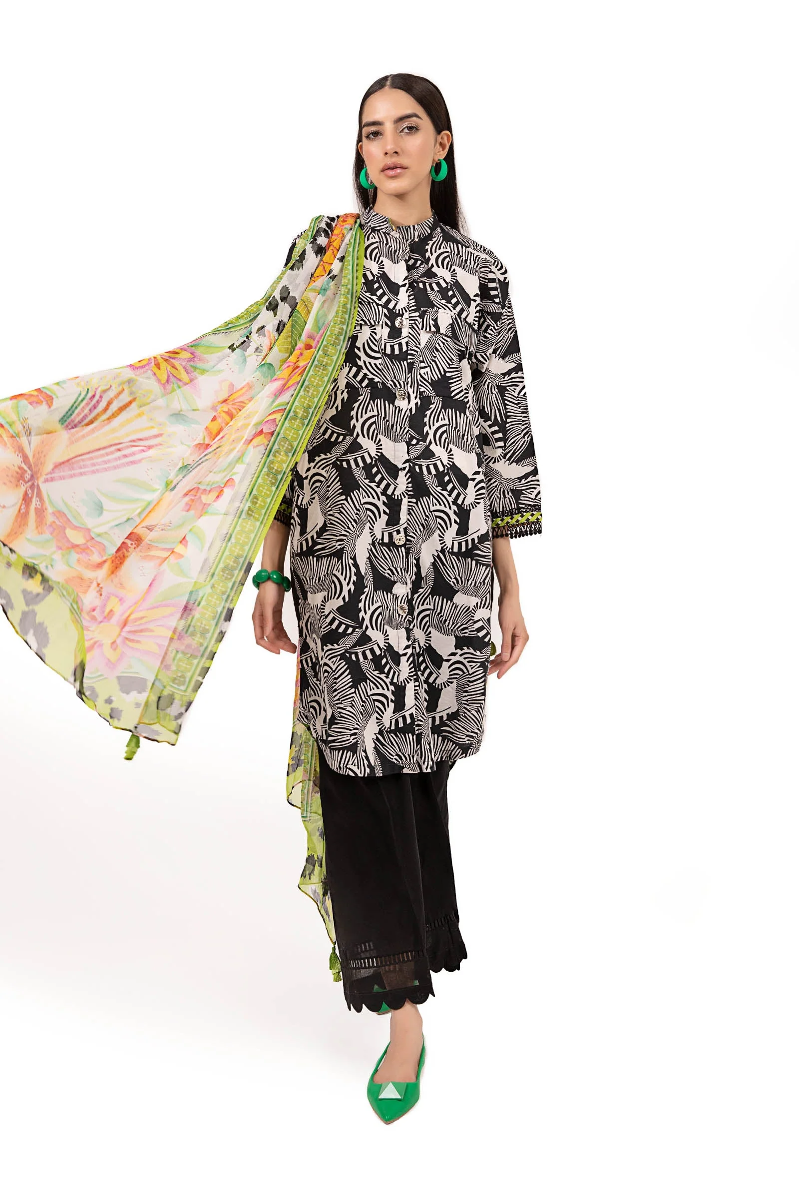 Shirt White Printed BUTW22S013 - Image 3
