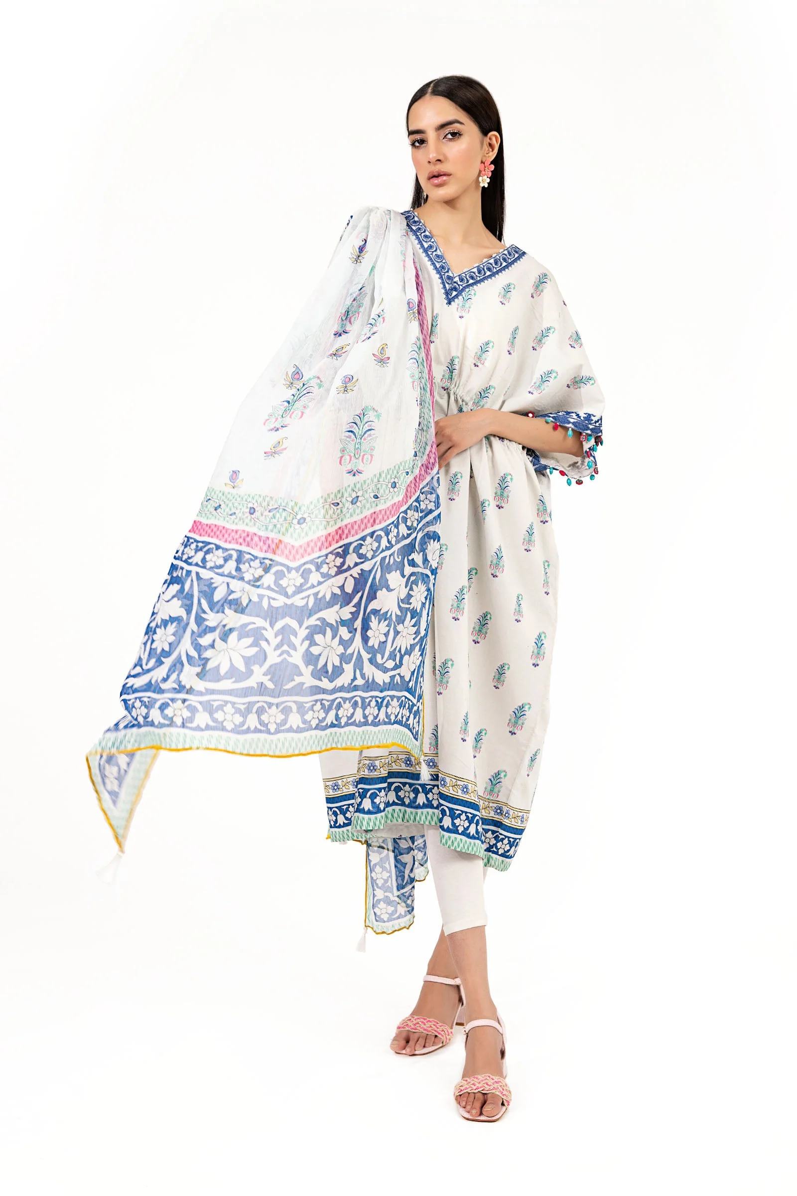 Suit White Printed BUTW22S016 - Image 3