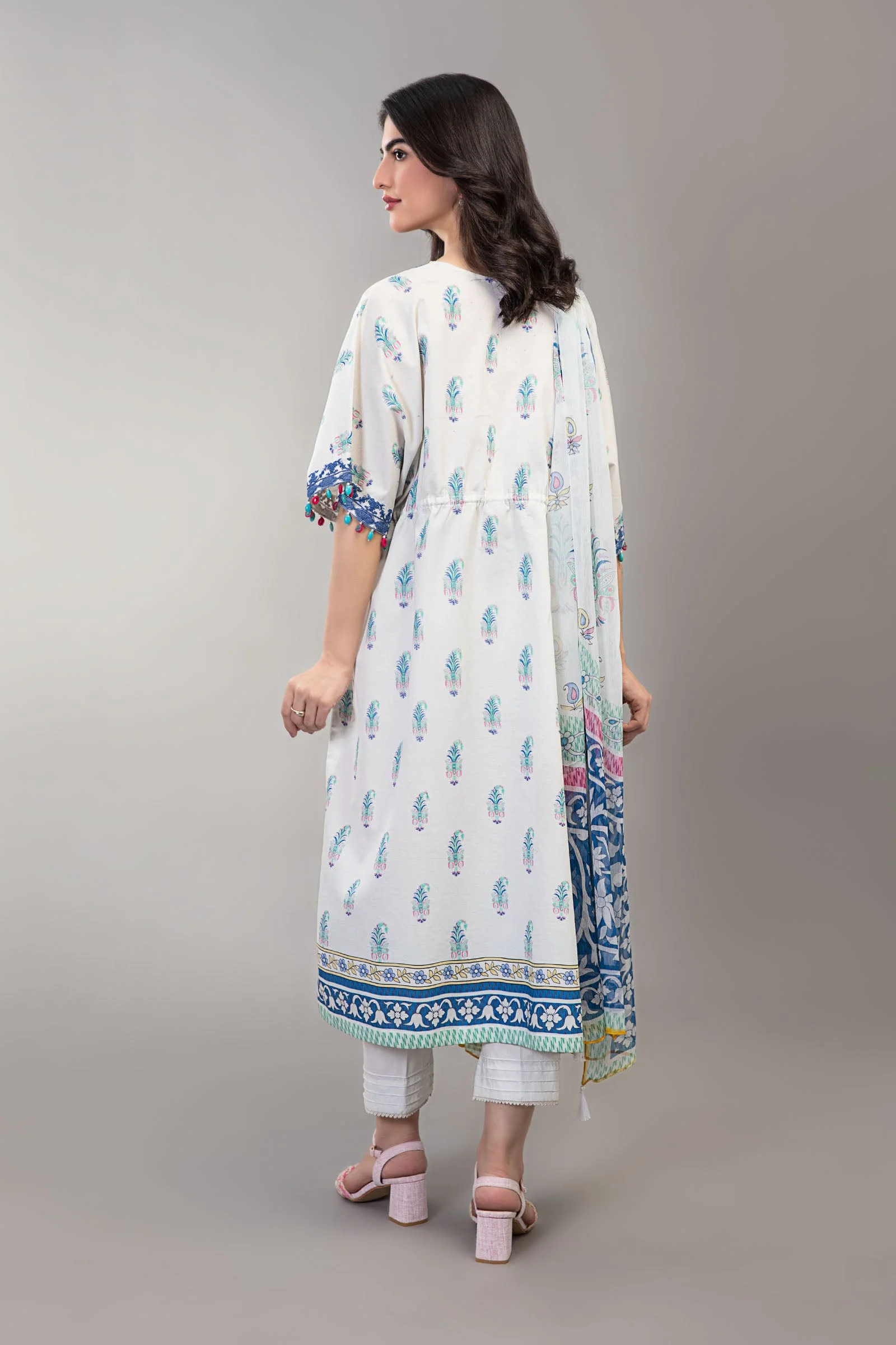 Suit White Printed BUTW22S016 - Image 7