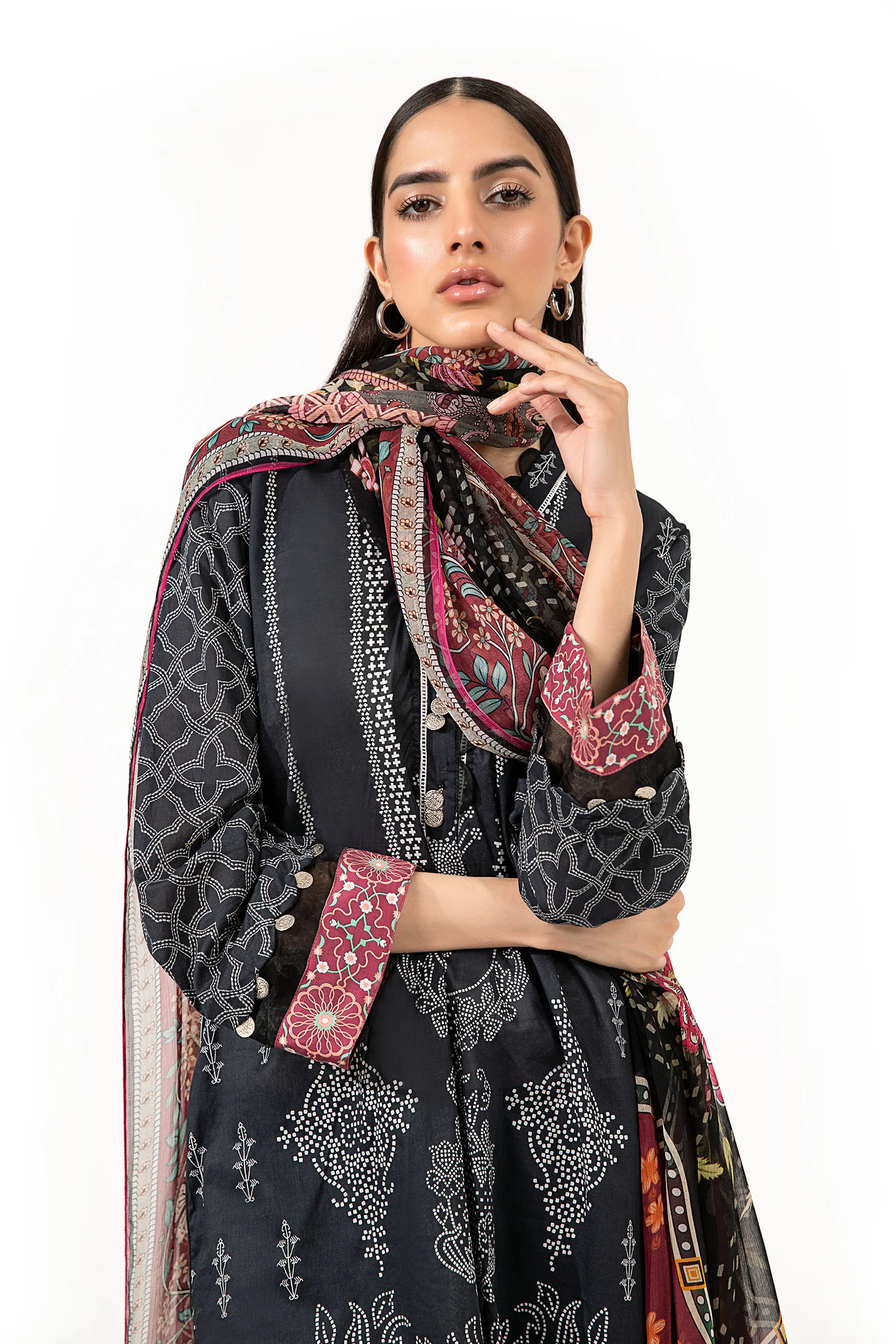 Suit Black Printed BUTW22S022 - Image 2
