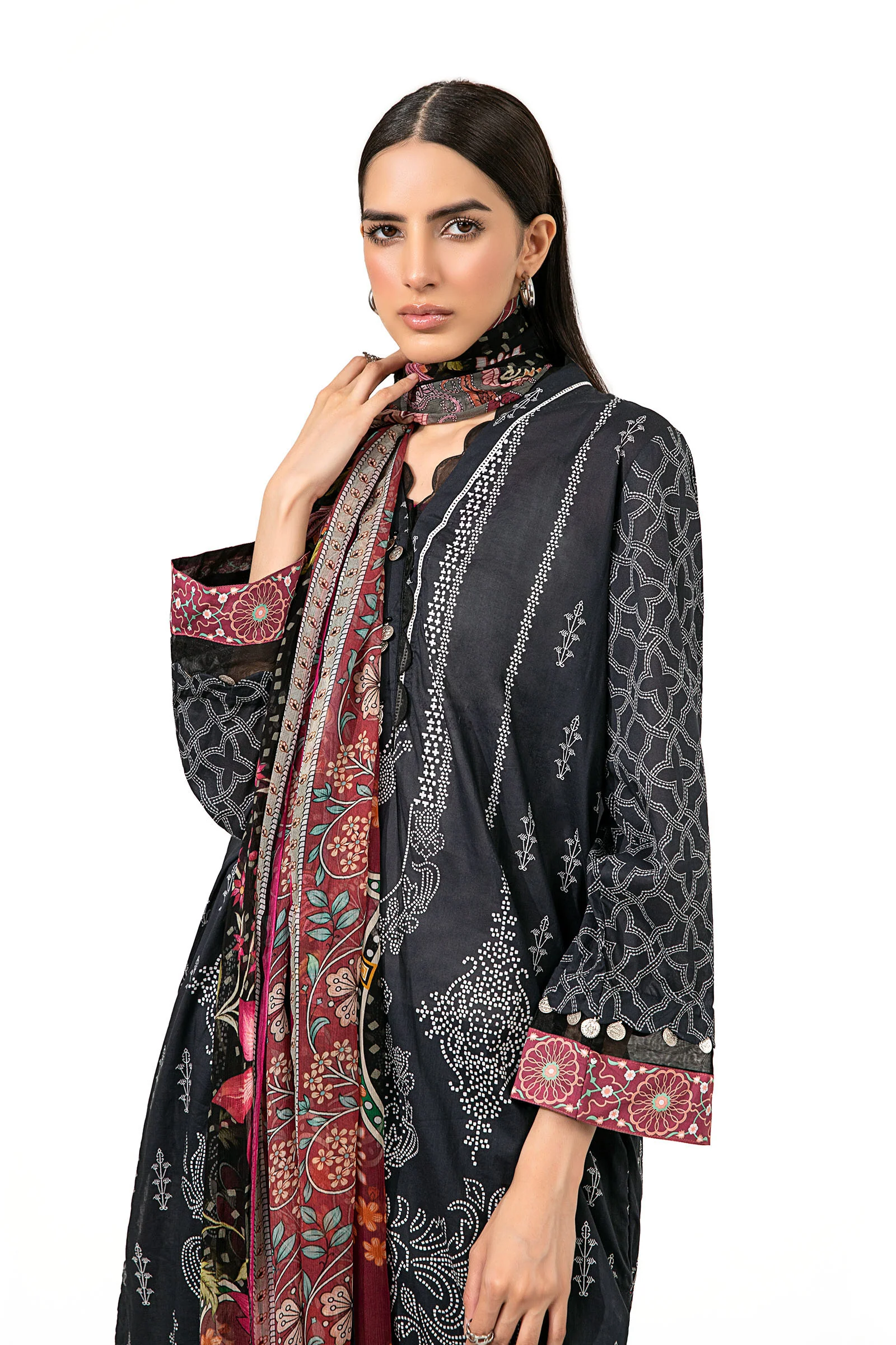 Suit Black Printed BUTW22S022 - Image 3