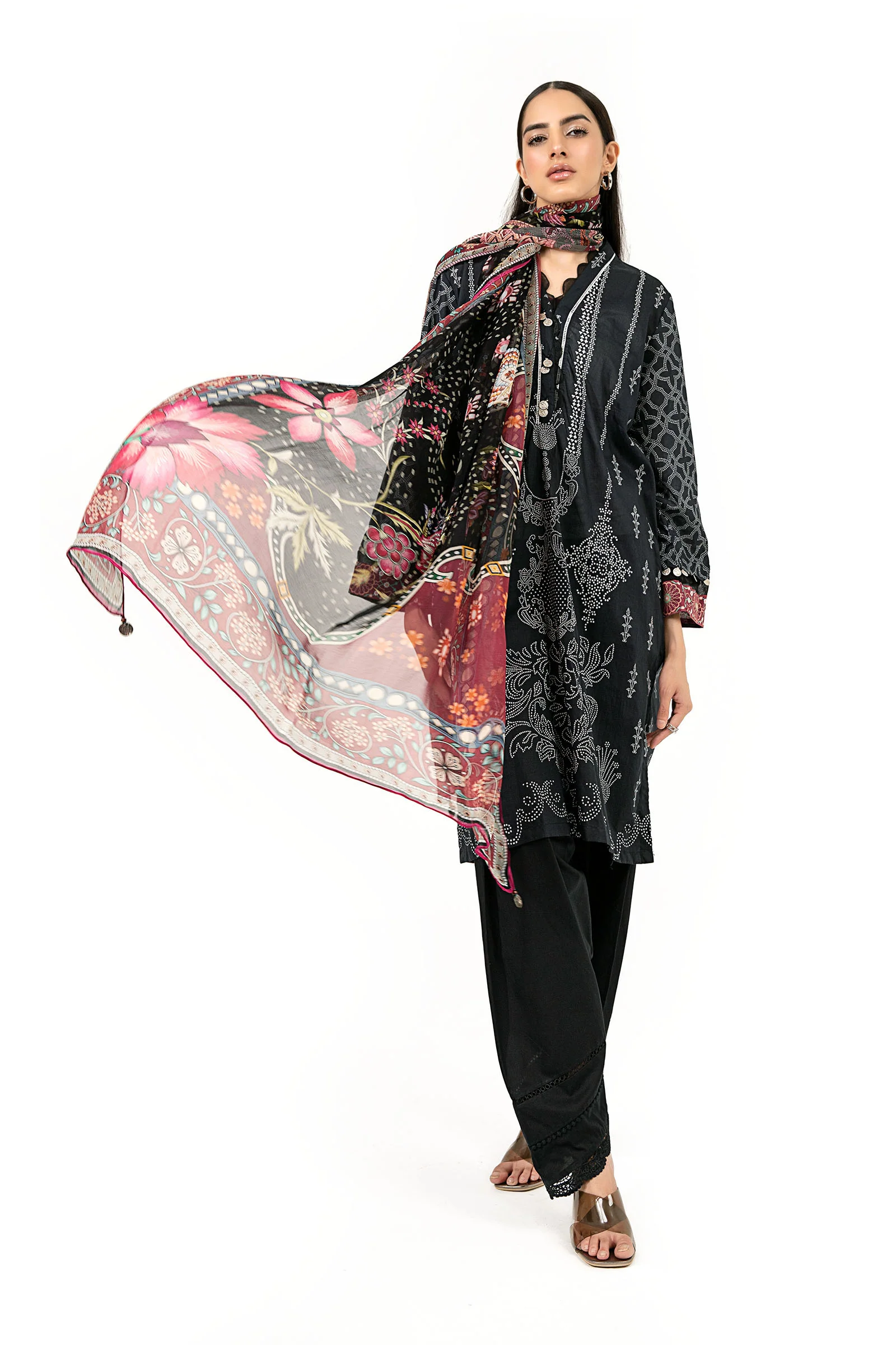 Suit Black Printed BUTW22S022 - Image 4