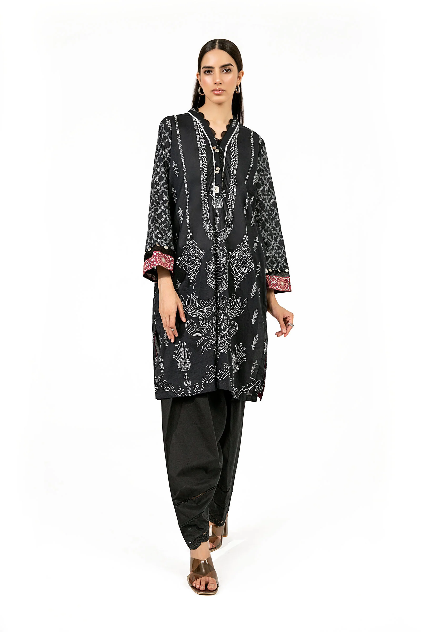 Suit Black Printed BUTW22S022 - Image 6