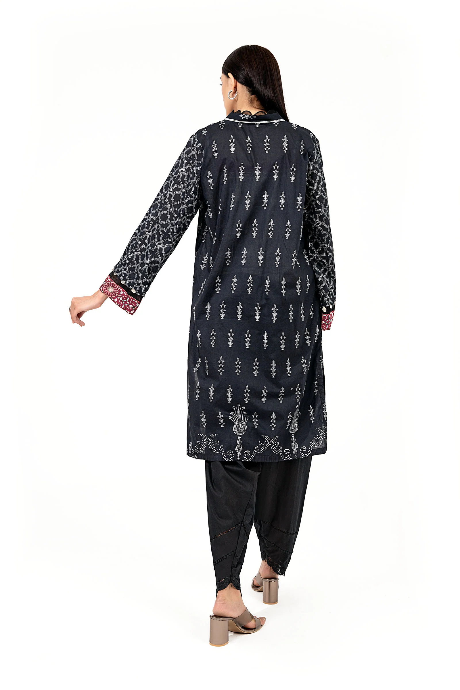 Suit Black Printed BUTW22S022 - Image 7