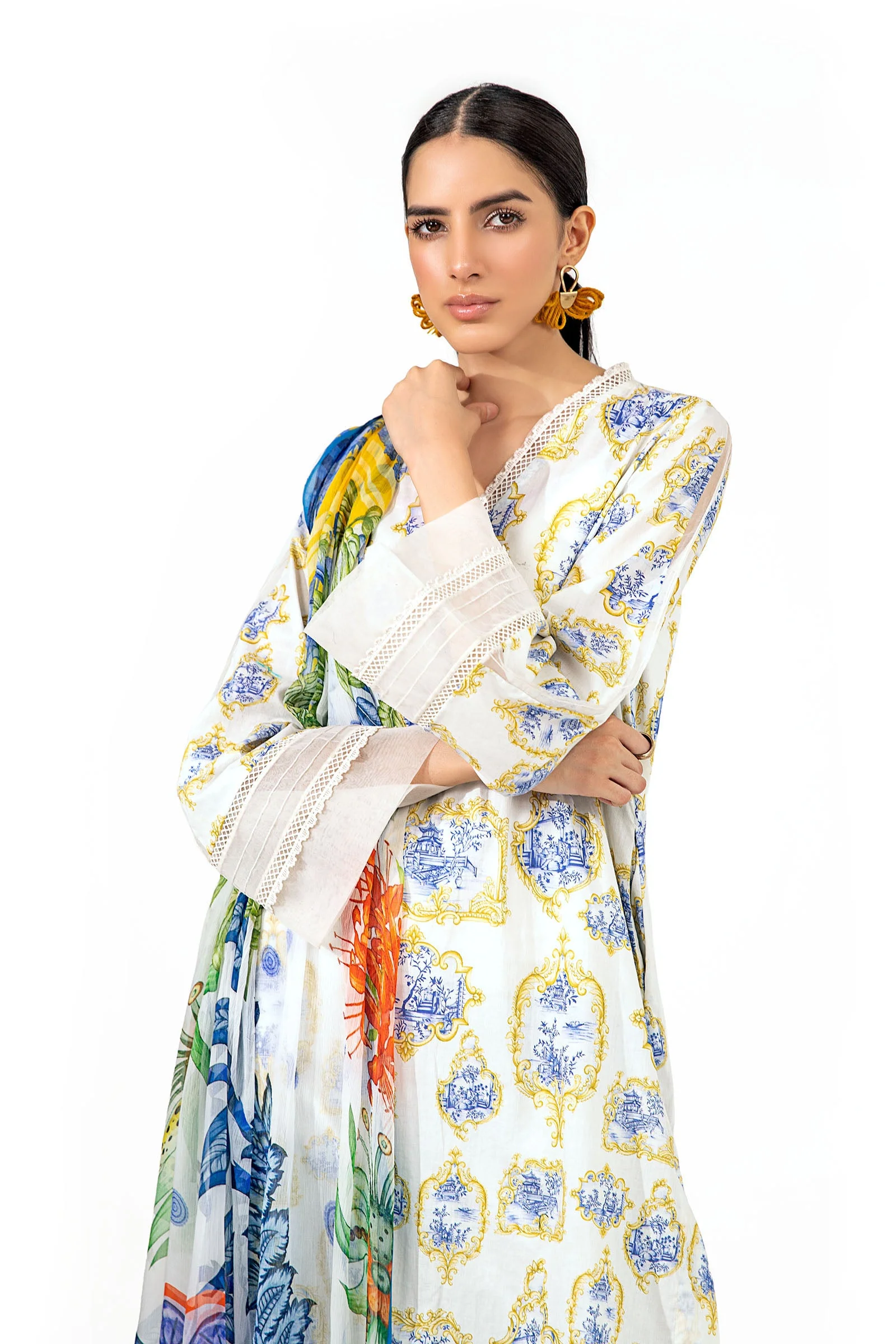Shirt White Printed BUTW22S023 - Image 2