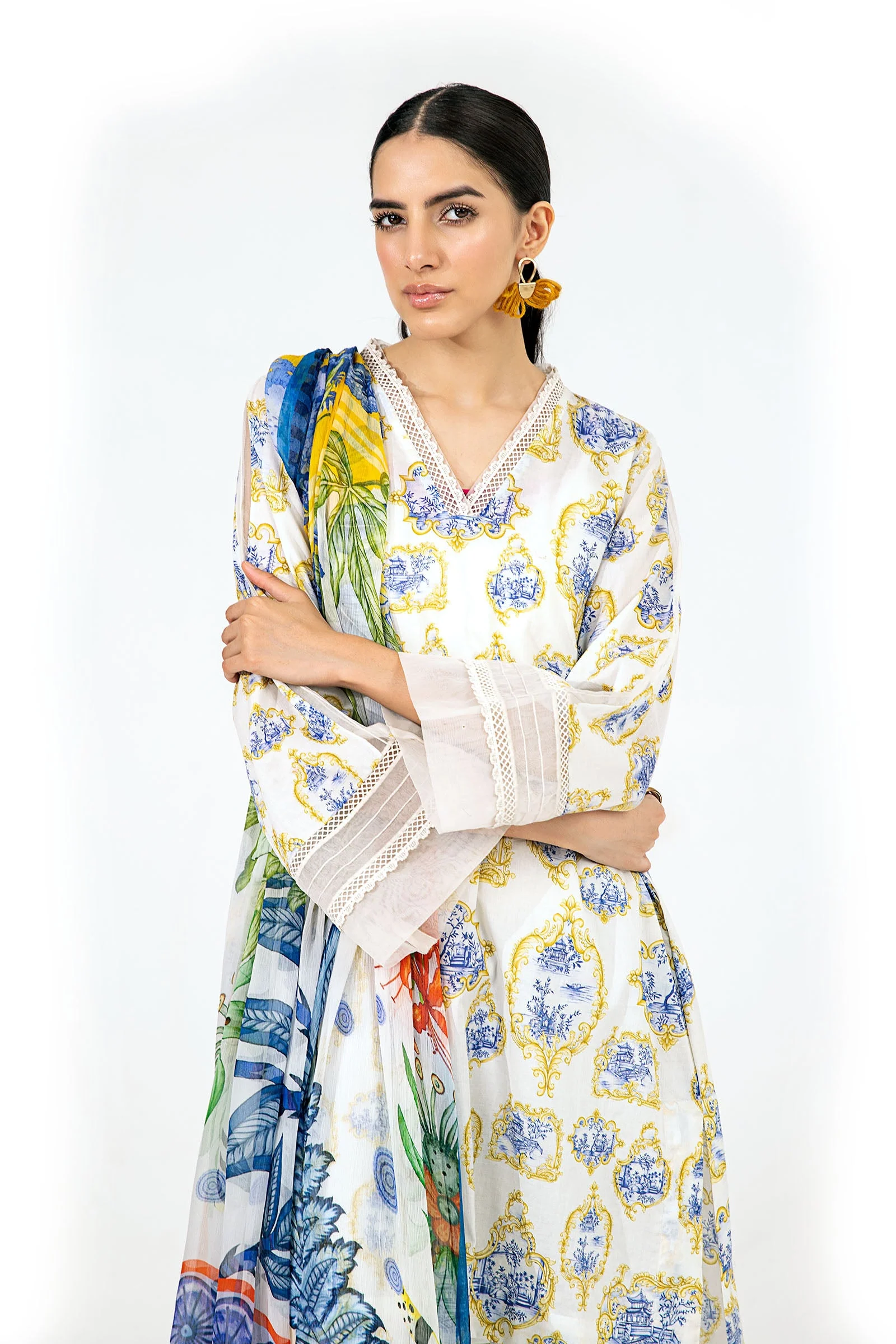 Shirt White Printed BUTW22S023 - Image 3