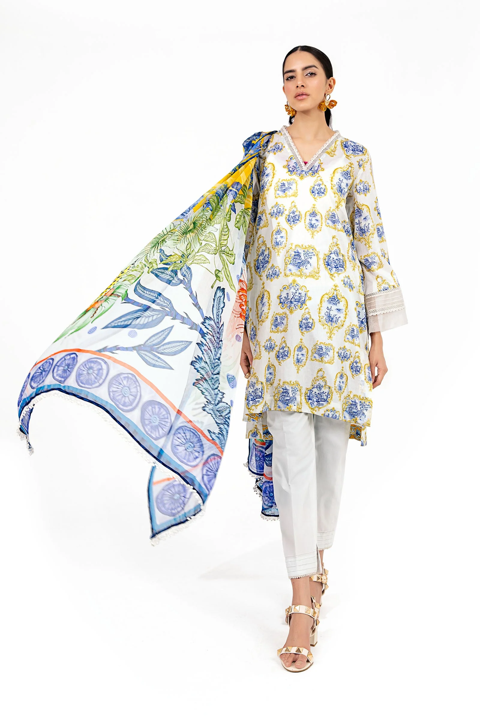 Shirt White Printed BUTW22S023 - Image 4