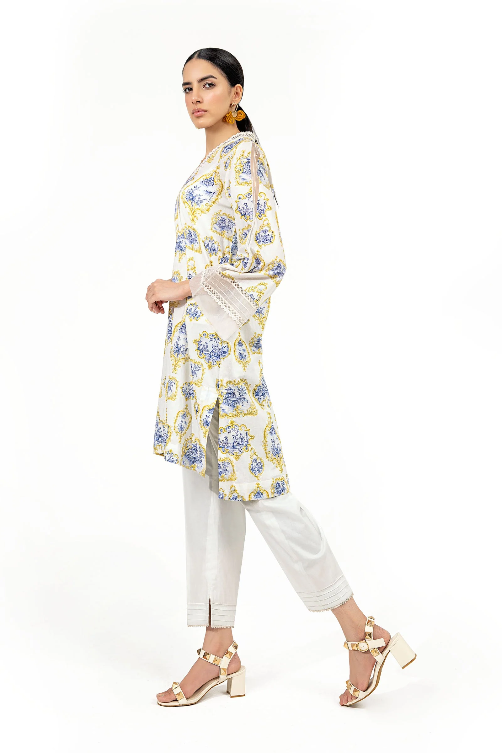 Shirt White Printed BUTW22S023 - Image 5
