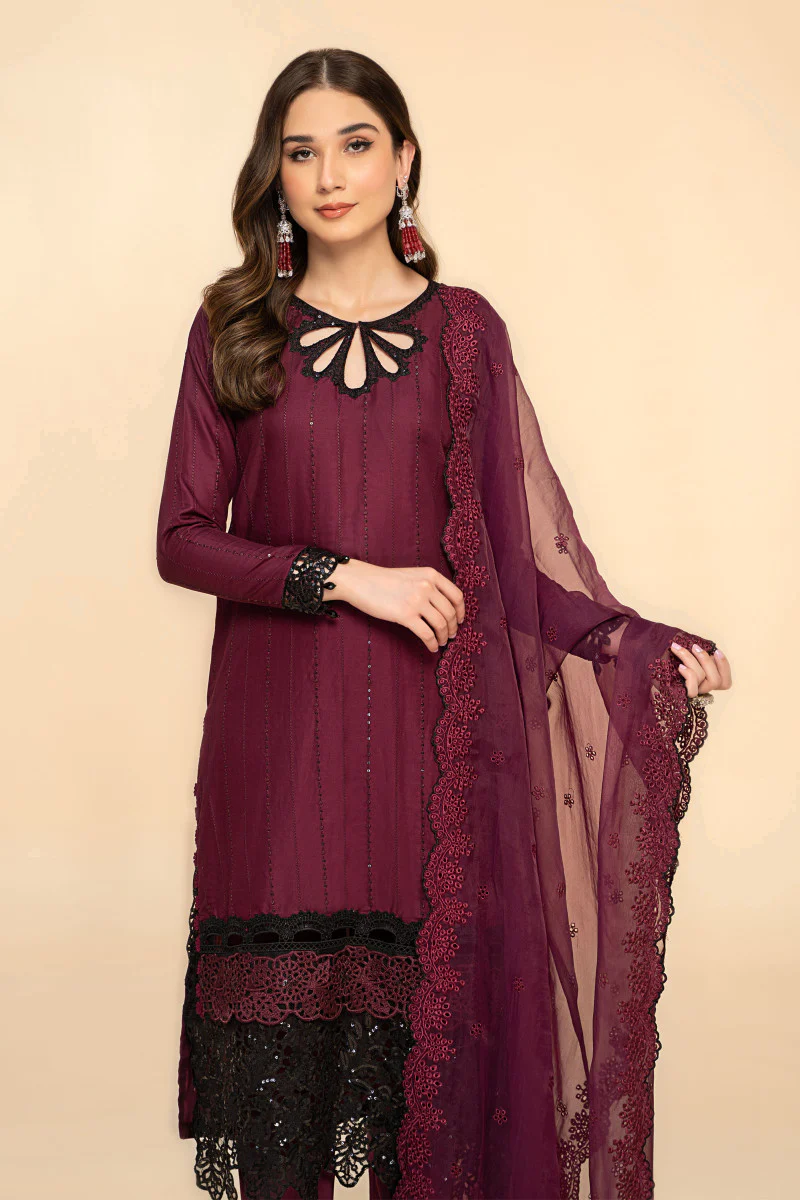 Suit Plum and Black CSS-501 - Image 2