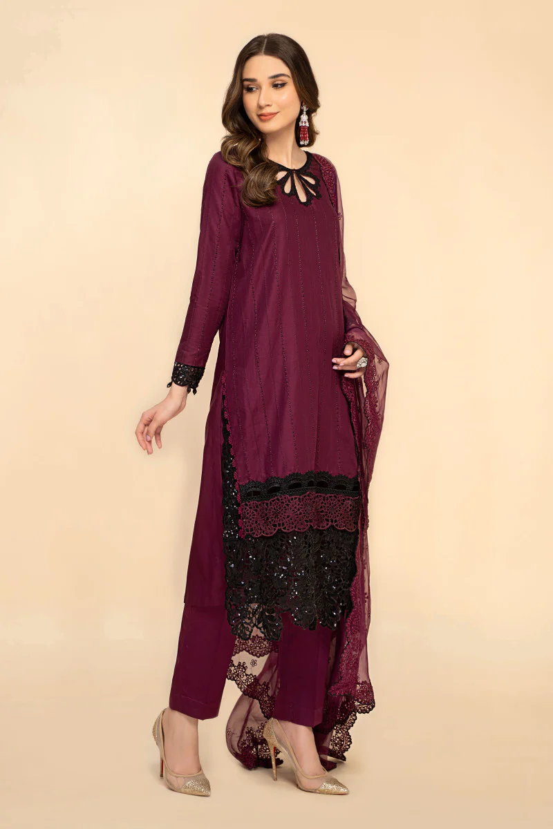 Suit Plum and Black CSS-501 - Image 3