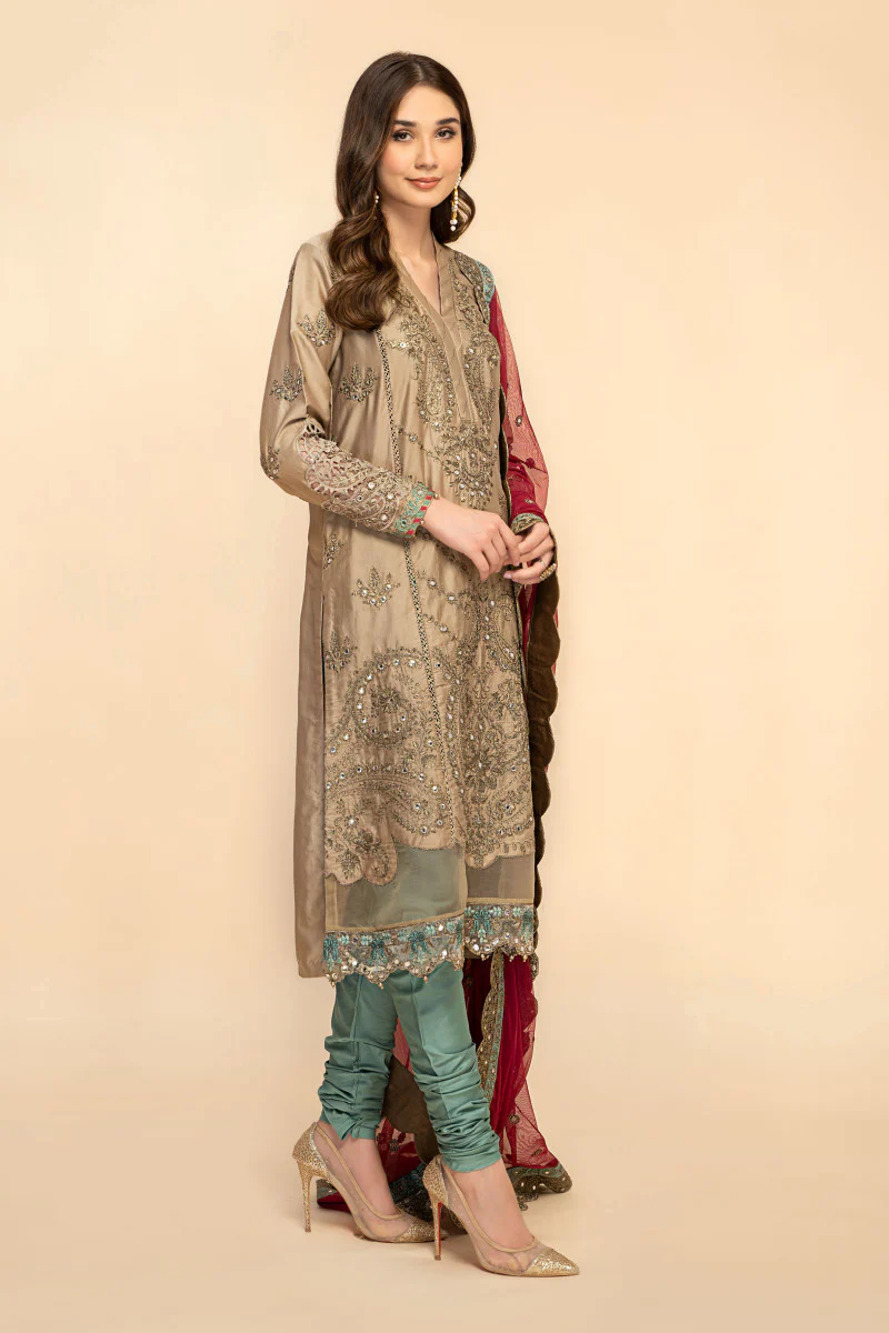 Suit Beige and Hot Pink CSS-504 - Image 3