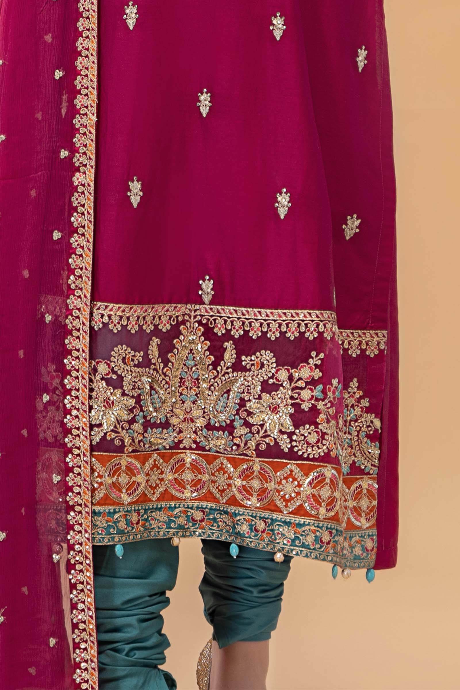 Suit Magenta Hot pink CSS-601 - Image 4
