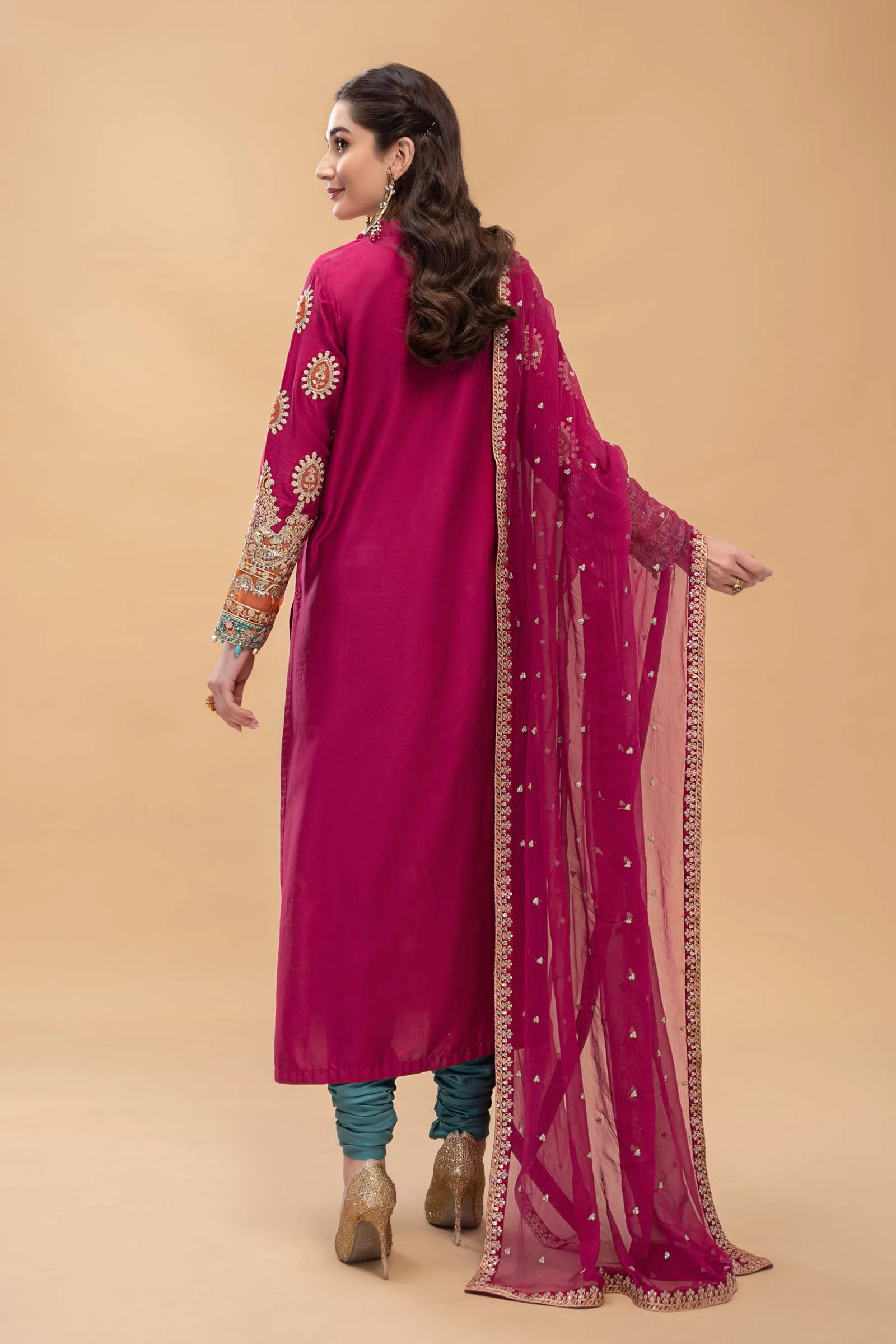 Suit Magenta Hot pink CSS-601 - Image 7