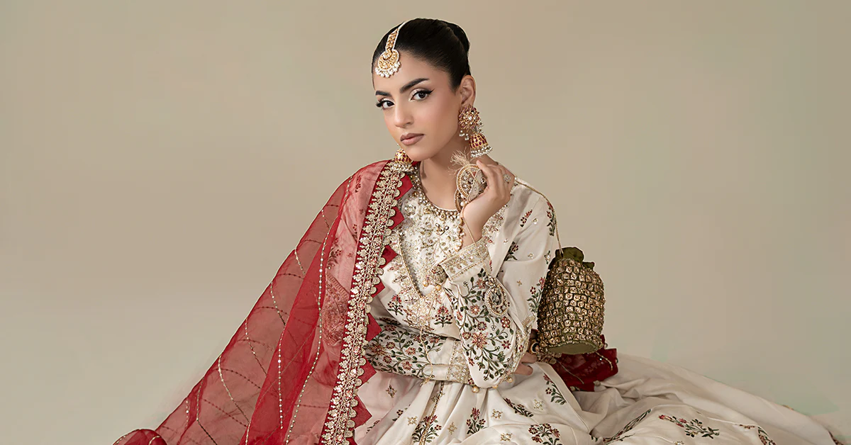 3 Piece Embroidered Cotton Satin Suit | CSS-801 - Image 10