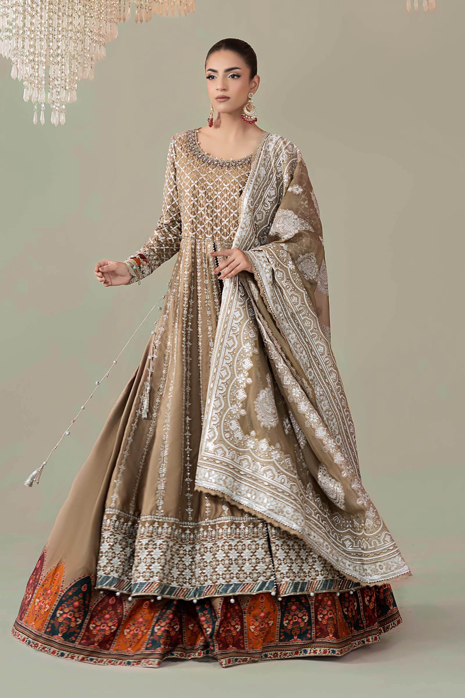 3 Piece Embroidered Cotton Satin Suit | CSS-810 - Image 6