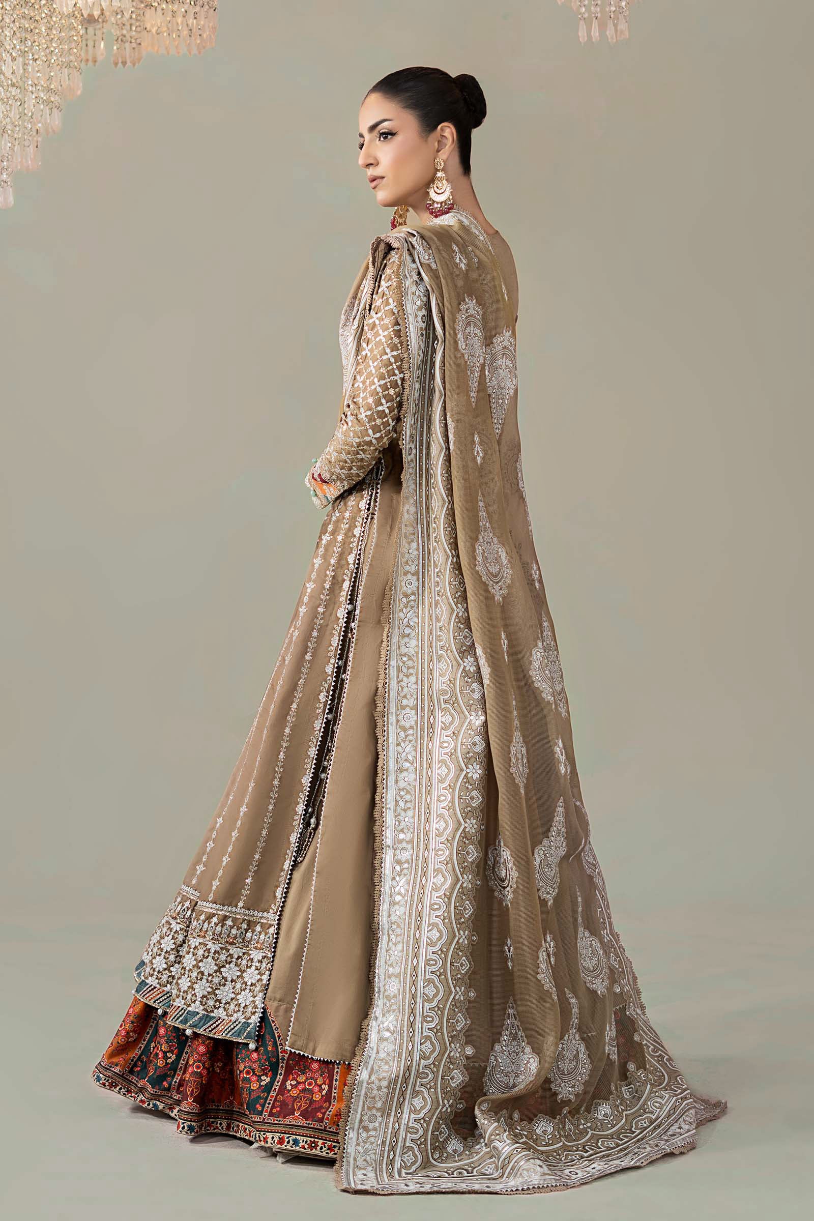 3 Piece Embroidered Cotton Satin Suit | CSS-810 - Image 8