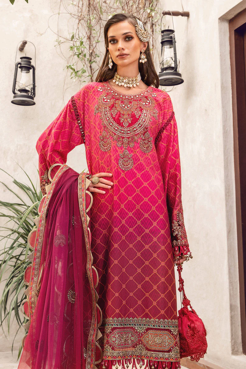 Unstitched Sateen CST-507-Hot Pink - Image 2