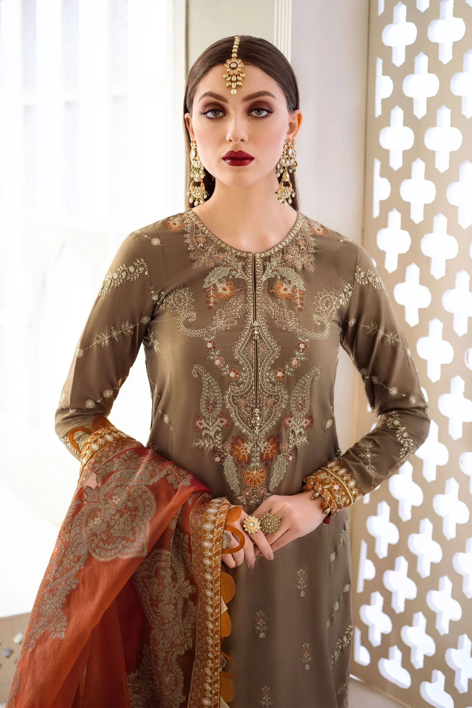 Unstitched Sateen - Rust Coffee CST-603 - Image 5