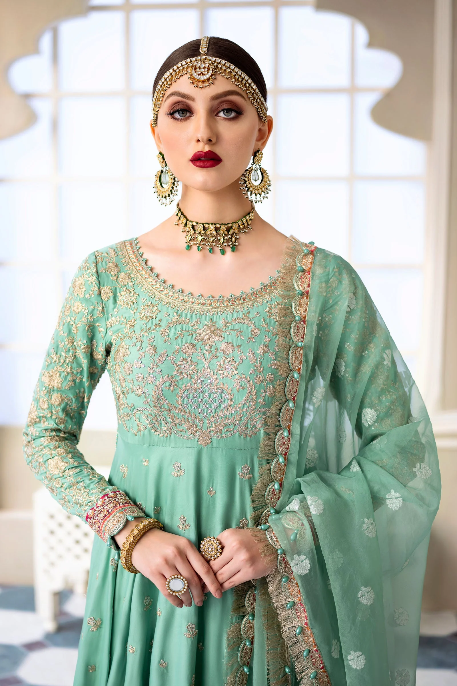 Unstitched Sateen - Aqua CST-606 - Image 2