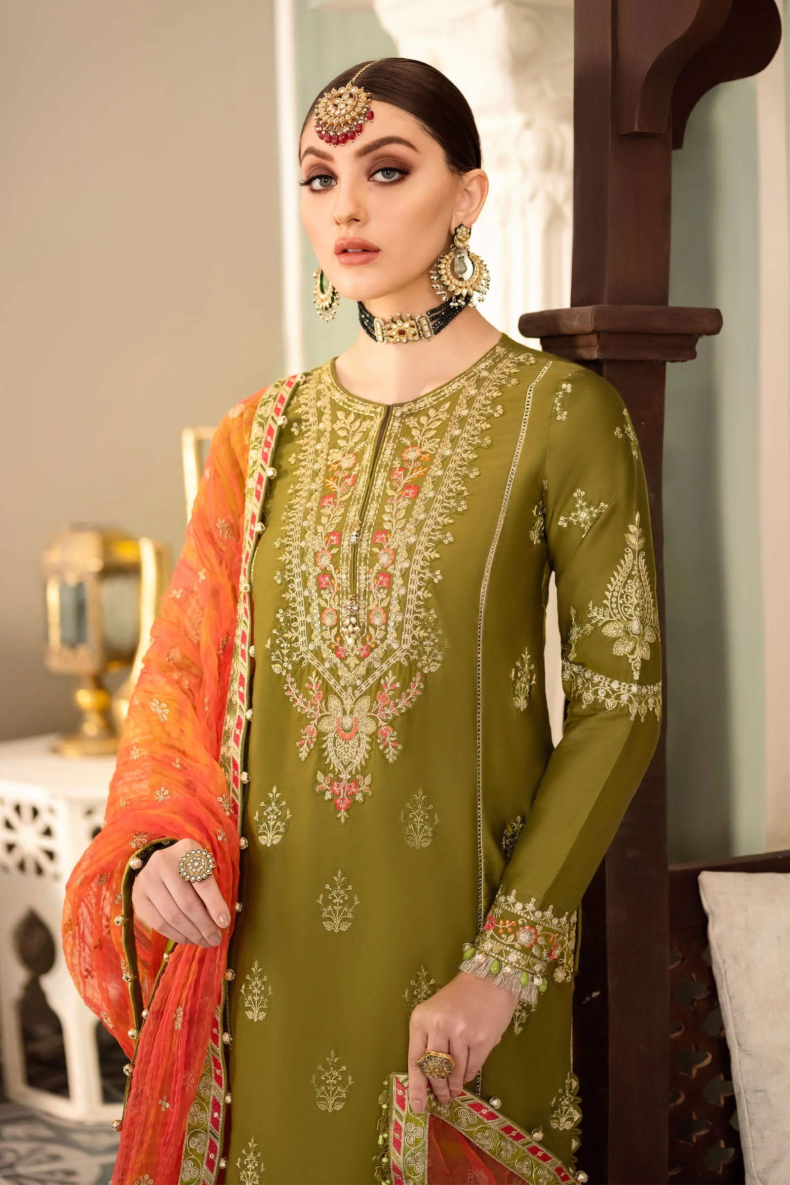 Unstitched Sateen - Lime Green CST-607 - Image 3