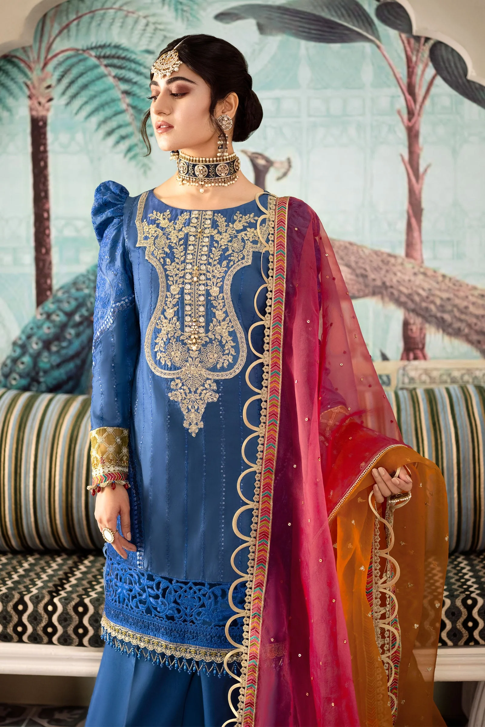 Unstitched Sateen - Cobalt Blue CST-608 - Image 2