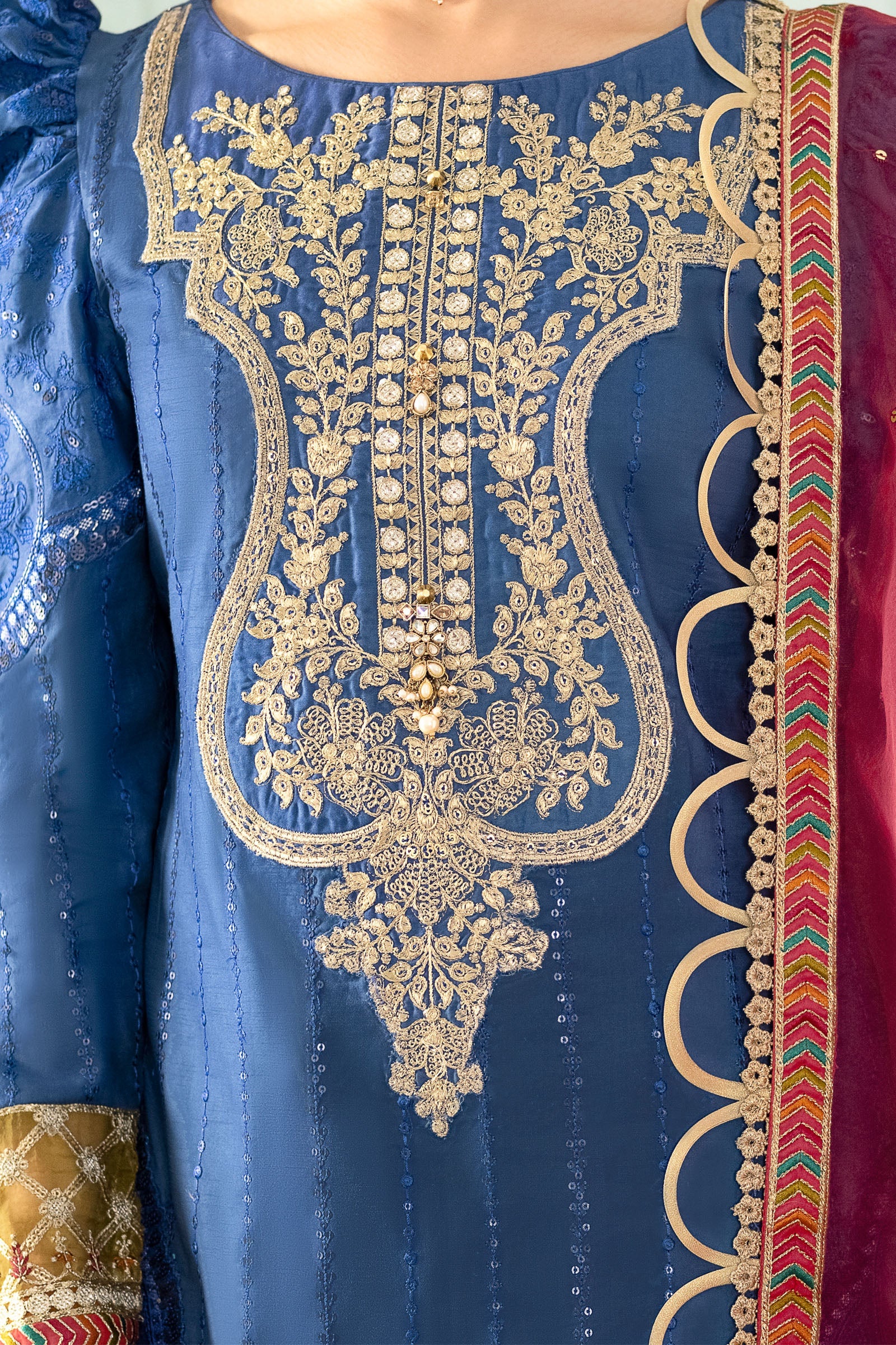 Unstitched Sateen - Cobalt Blue CST-608 - Image 6