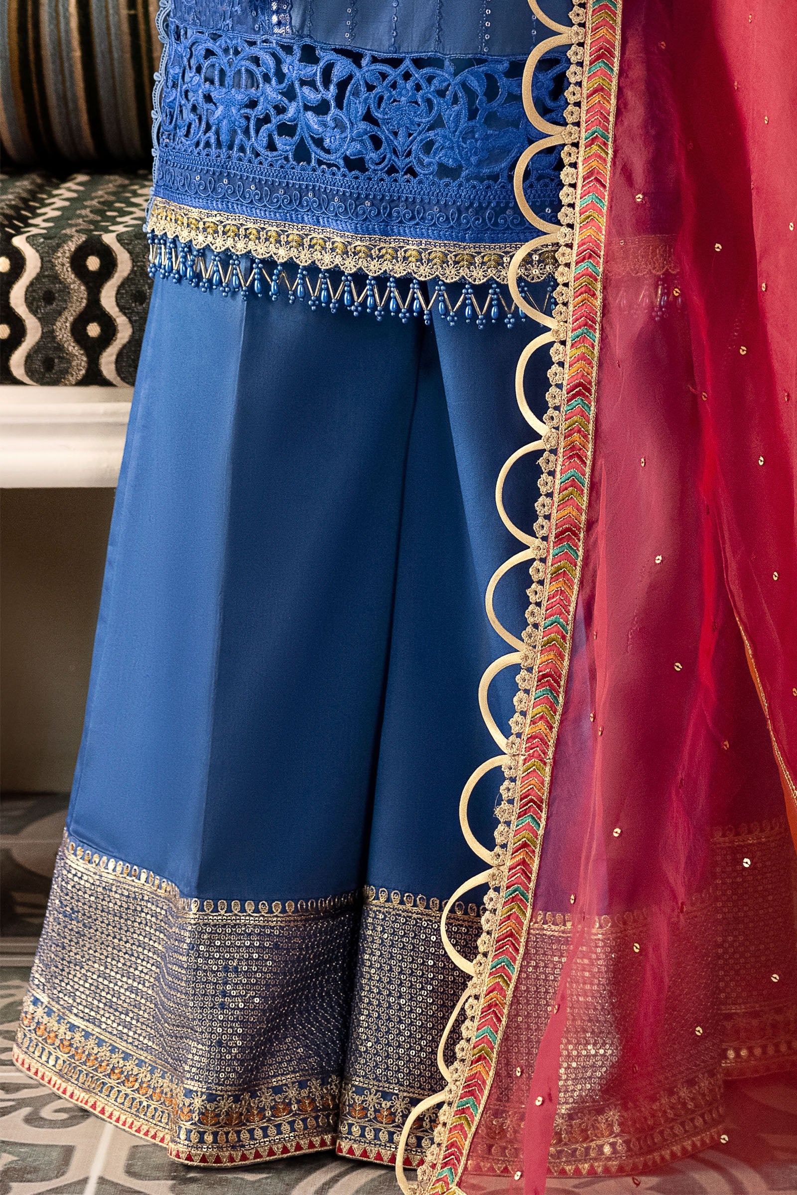 Unstitched Sateen - Cobalt Blue CST-608 - Image 9