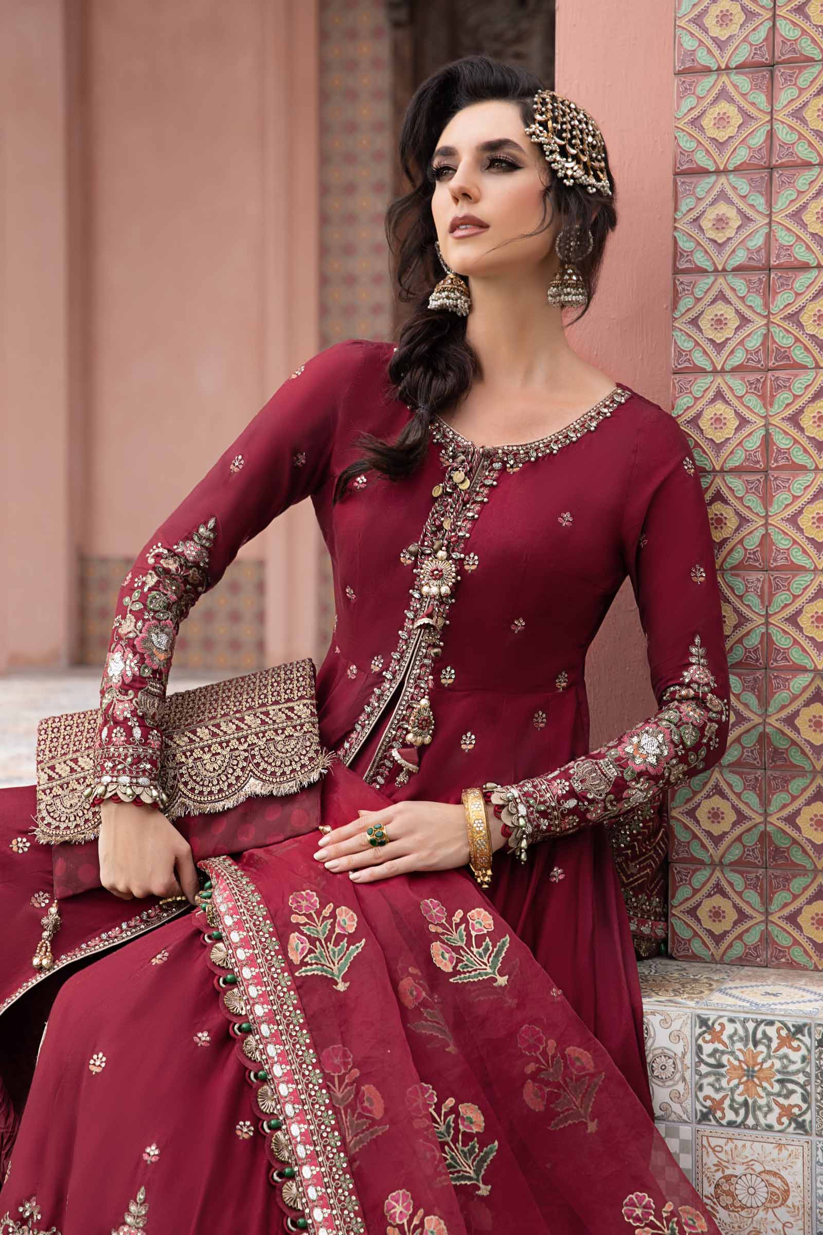 Unstitched Sateen | Maroon CST-708 - Image 3