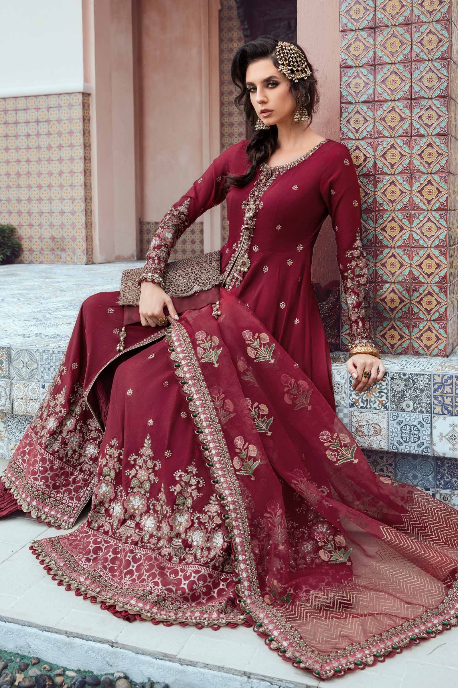 Unstitched Sateen | Maroon CST-708 - Image 7