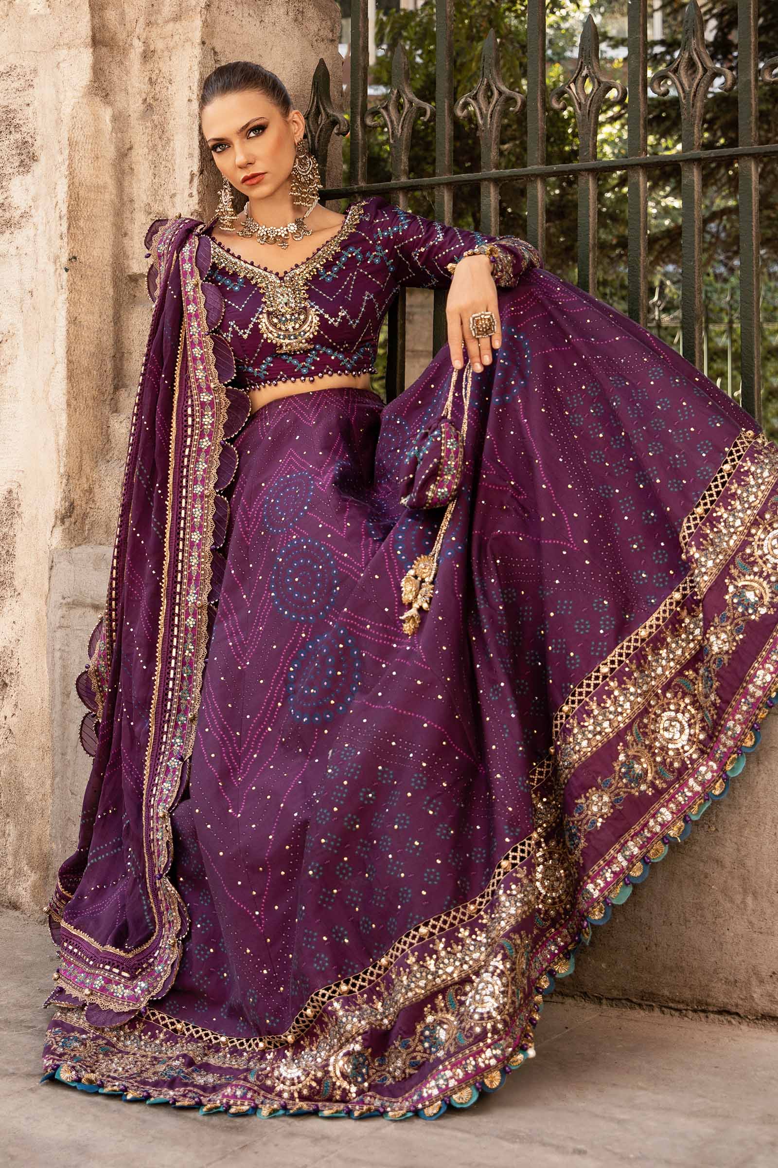 Unstitched Embroidered Cotton Satin Suit | CST-802 - Image 2