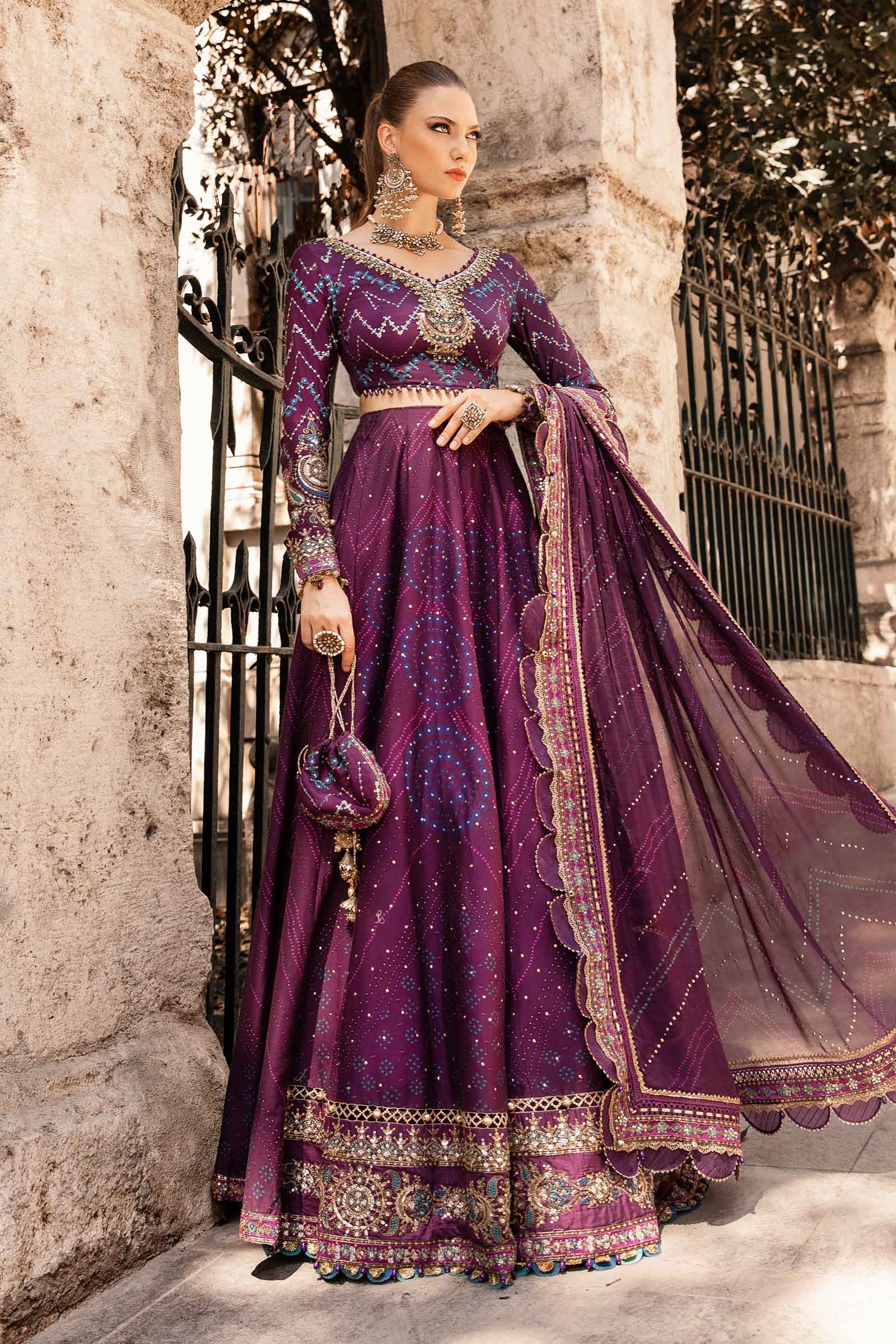 Unstitched Embroidered Cotton Satin Suit | CST-802 - Image 6