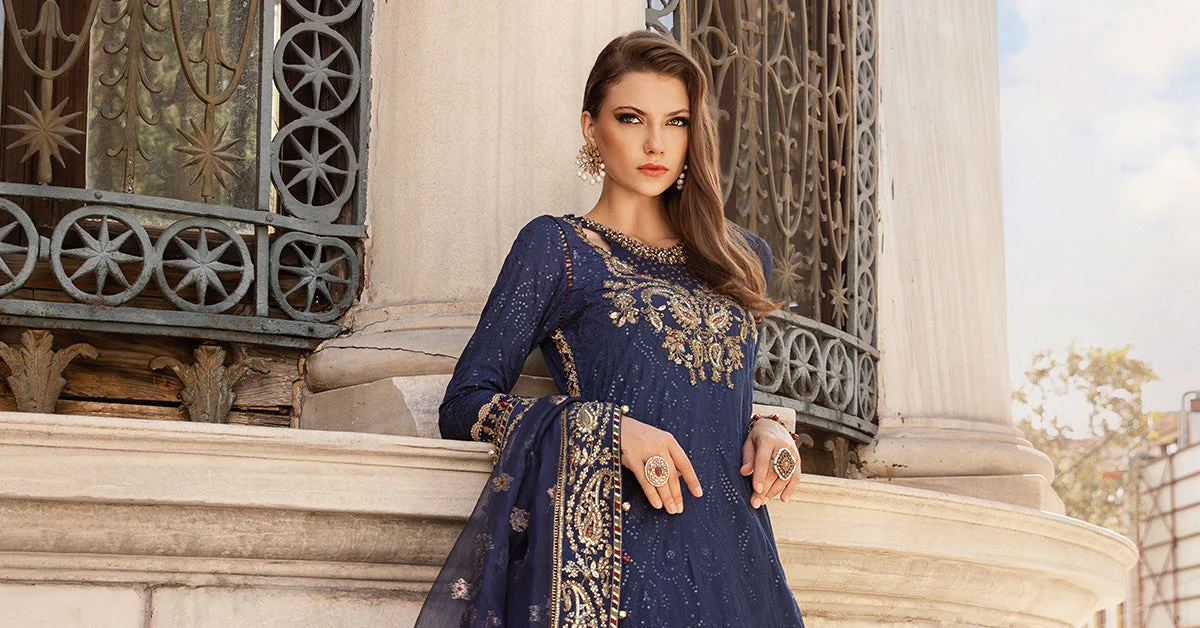 Unstitched Embroidered Cotton Satin Suit | CST-804 - Image 7