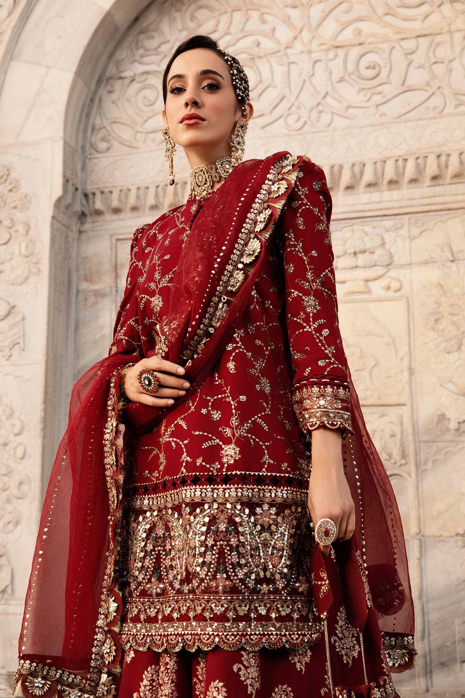 Unstitched Embroidered Cotton Satin Suit | CST-807 - Image 2