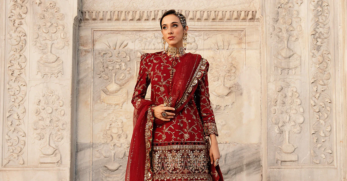 Unstitched Embroidered Cotton Satin Suit | CST-807 - Image 4