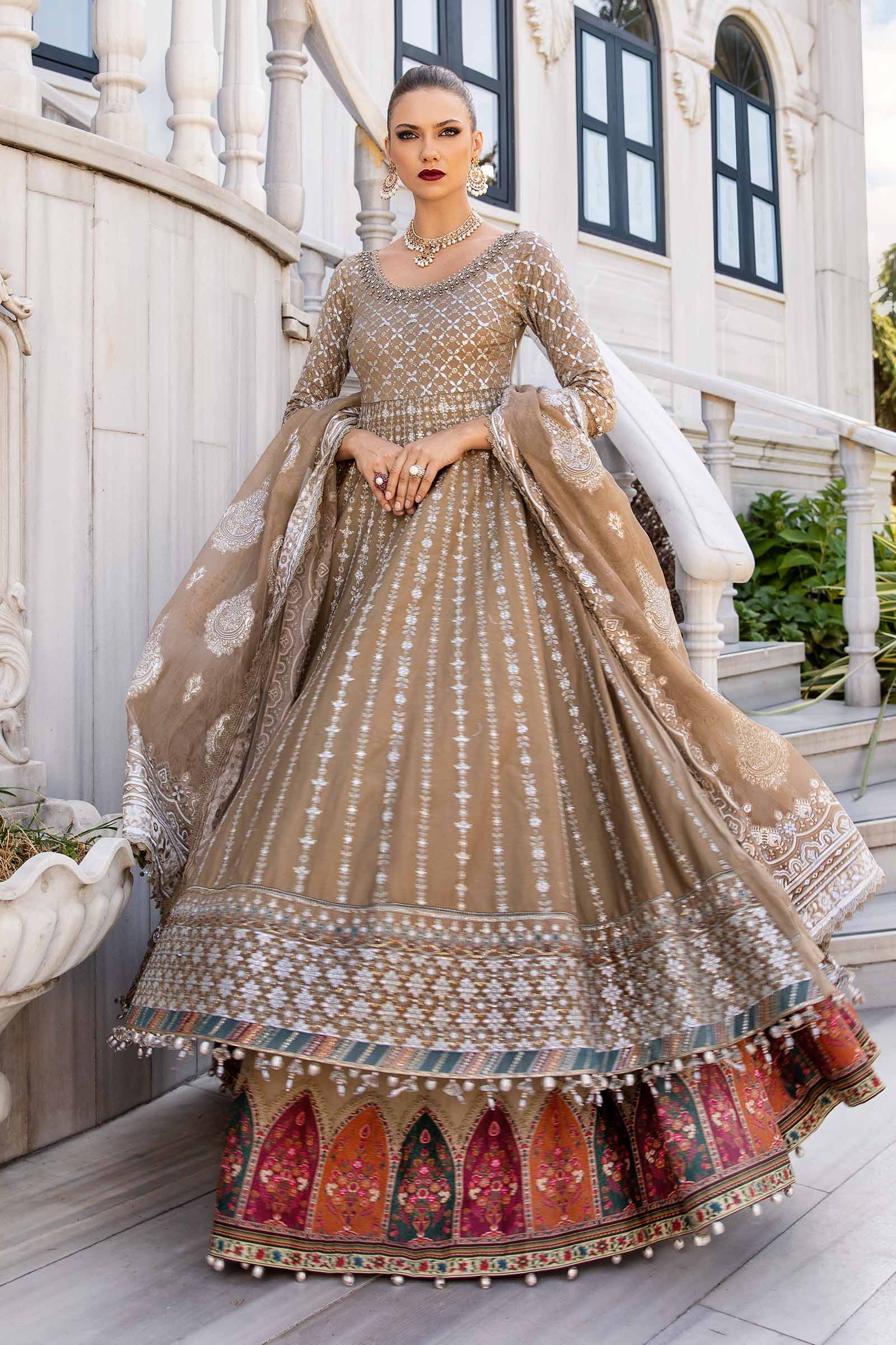 Unstitched Embroidered Cotton Satin Suit | CST-810 - Image 5